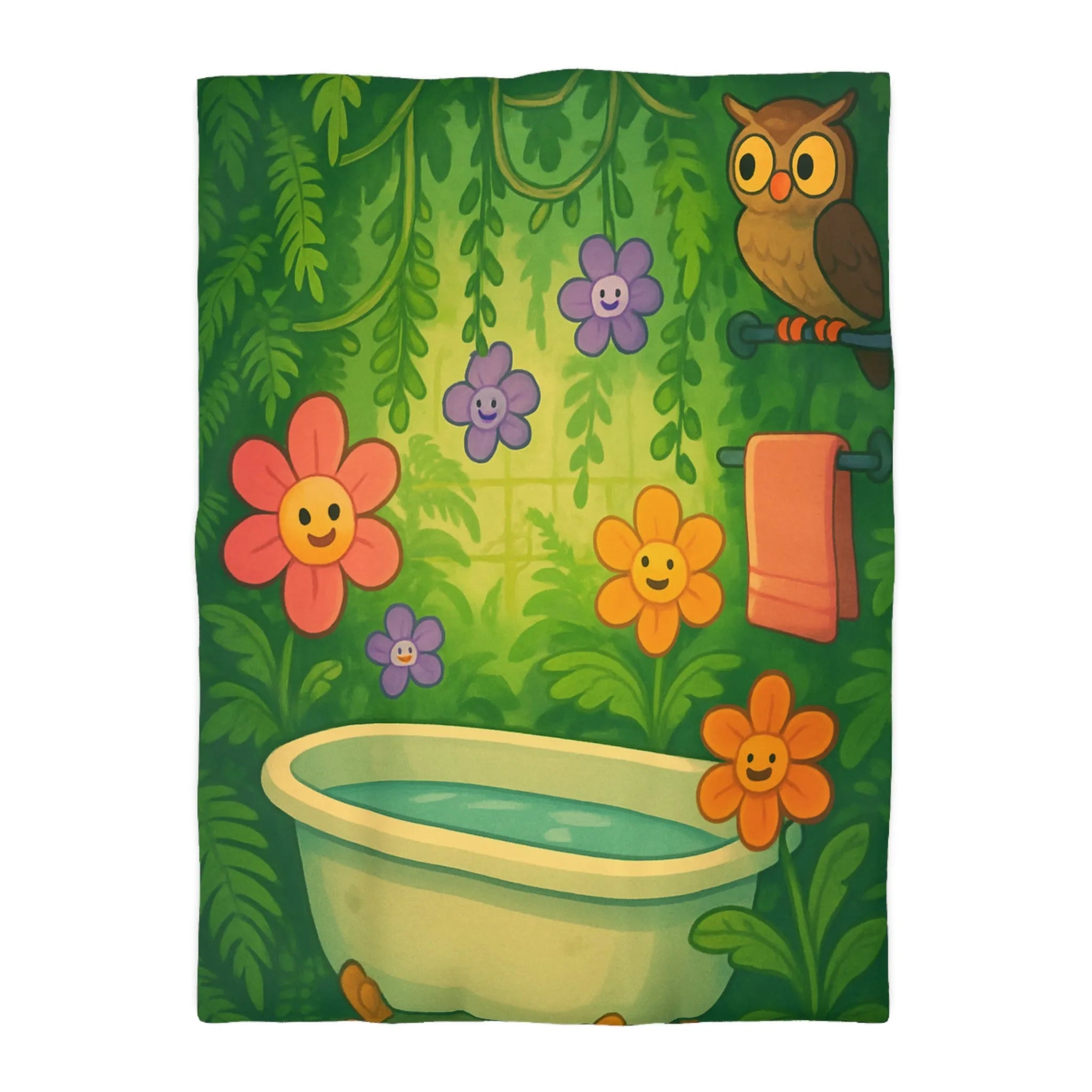 Housse de Couette Microfibre Art Graphique Contemporain Style Décoratif Chambre Tendance