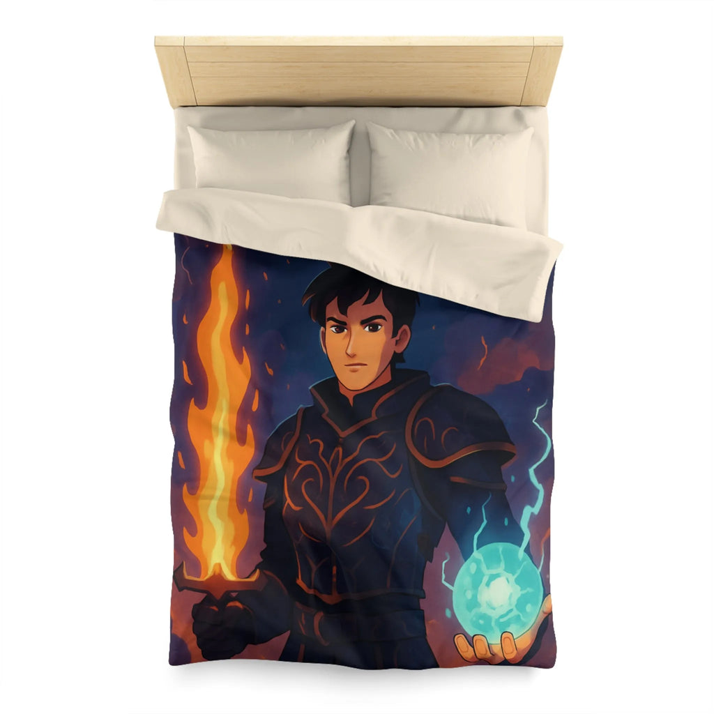 Housse de Couette Microfibre Art Graphique Contemporain Style Décoratif Chambre Tendance