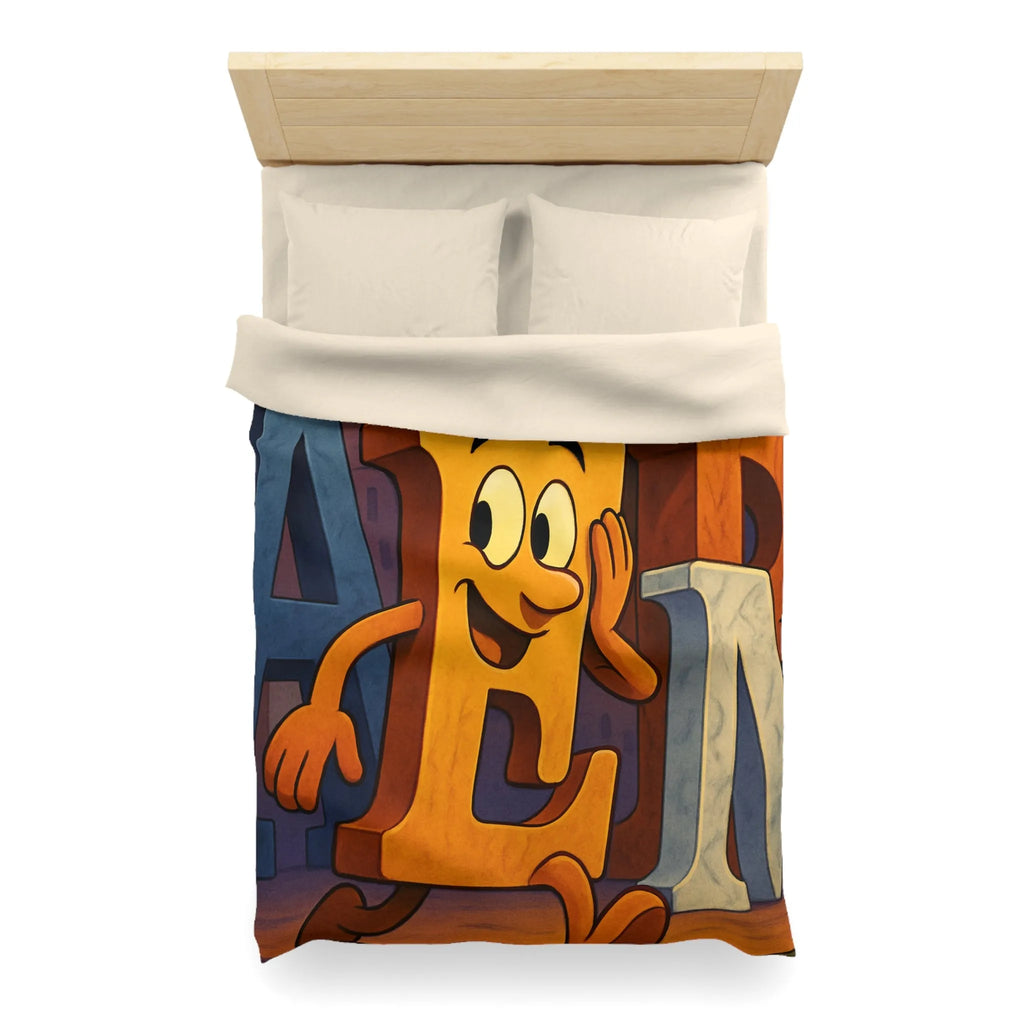 Housse de Couette Microfibre Art Graphique Contemporain Style Décoratif Chambre Tendance