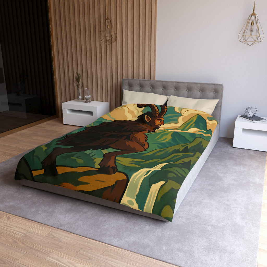 Housse de Couette Microfibre Design Artistique Moderne Décoration Chambre Confort Premium