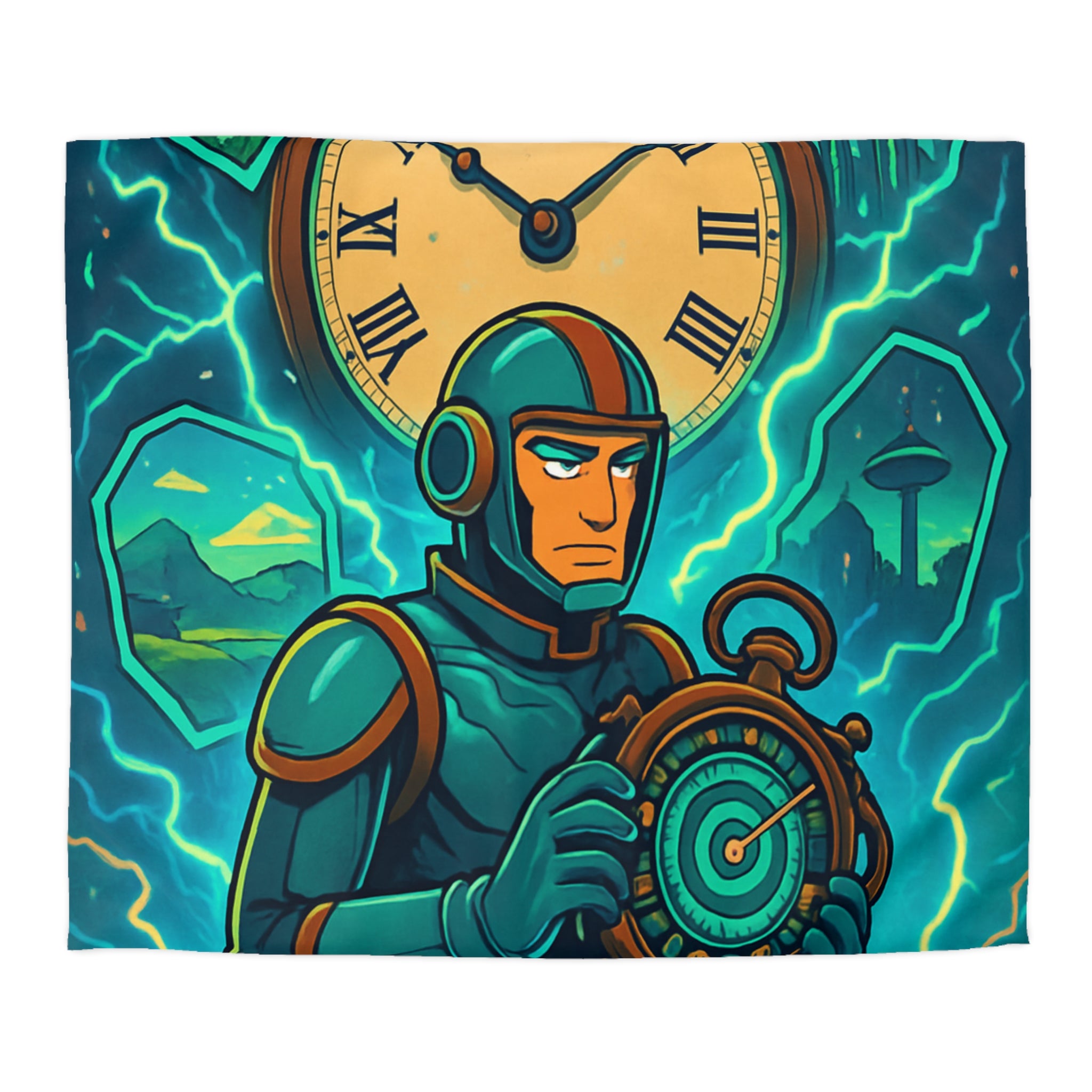 Housse de Couette Microfibre Illustration Unique Design Moderne Décoration Intérieure Raffinée