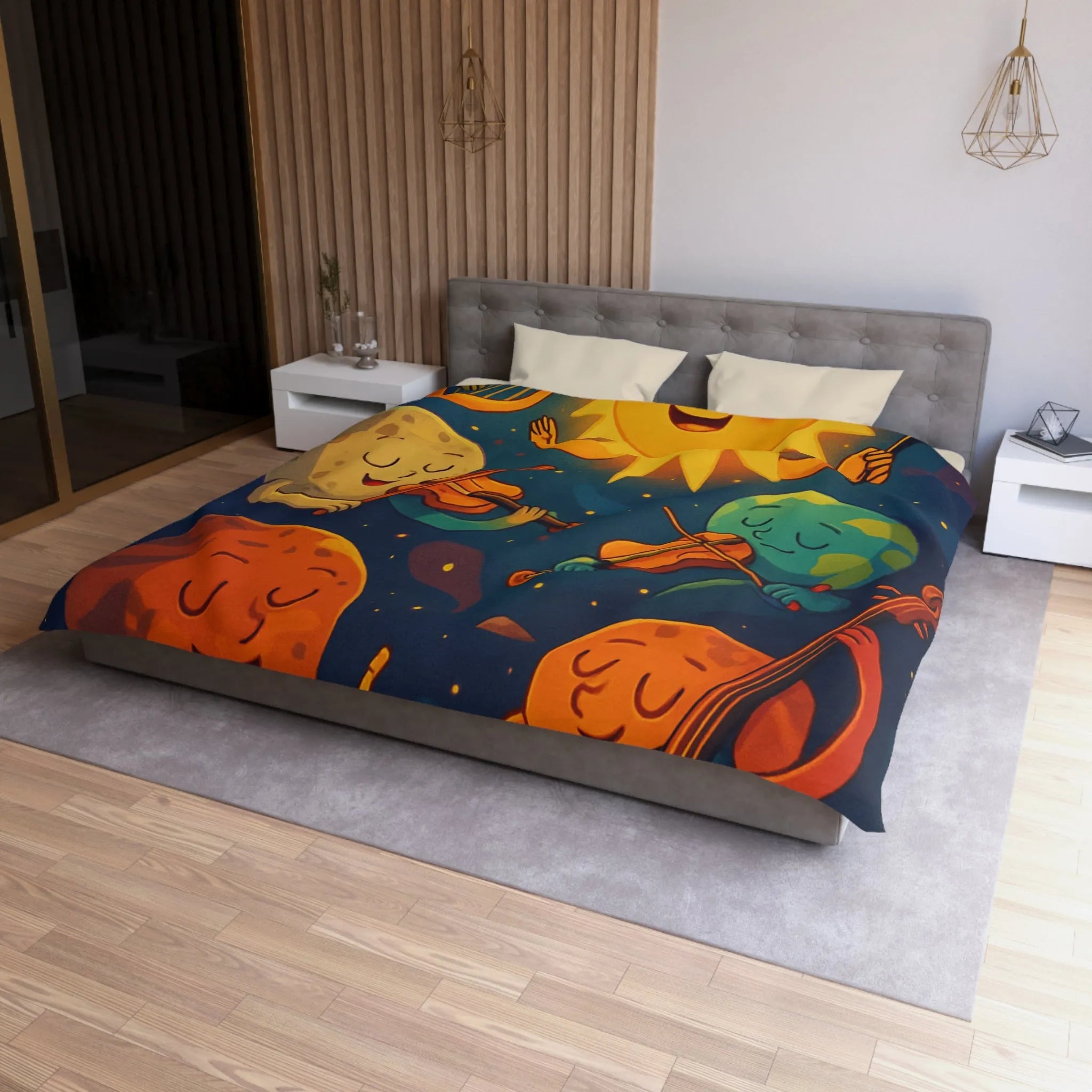 Housse de Couette Microfibre Création Artistique Moderne Design Exclusif Décoration Chambre