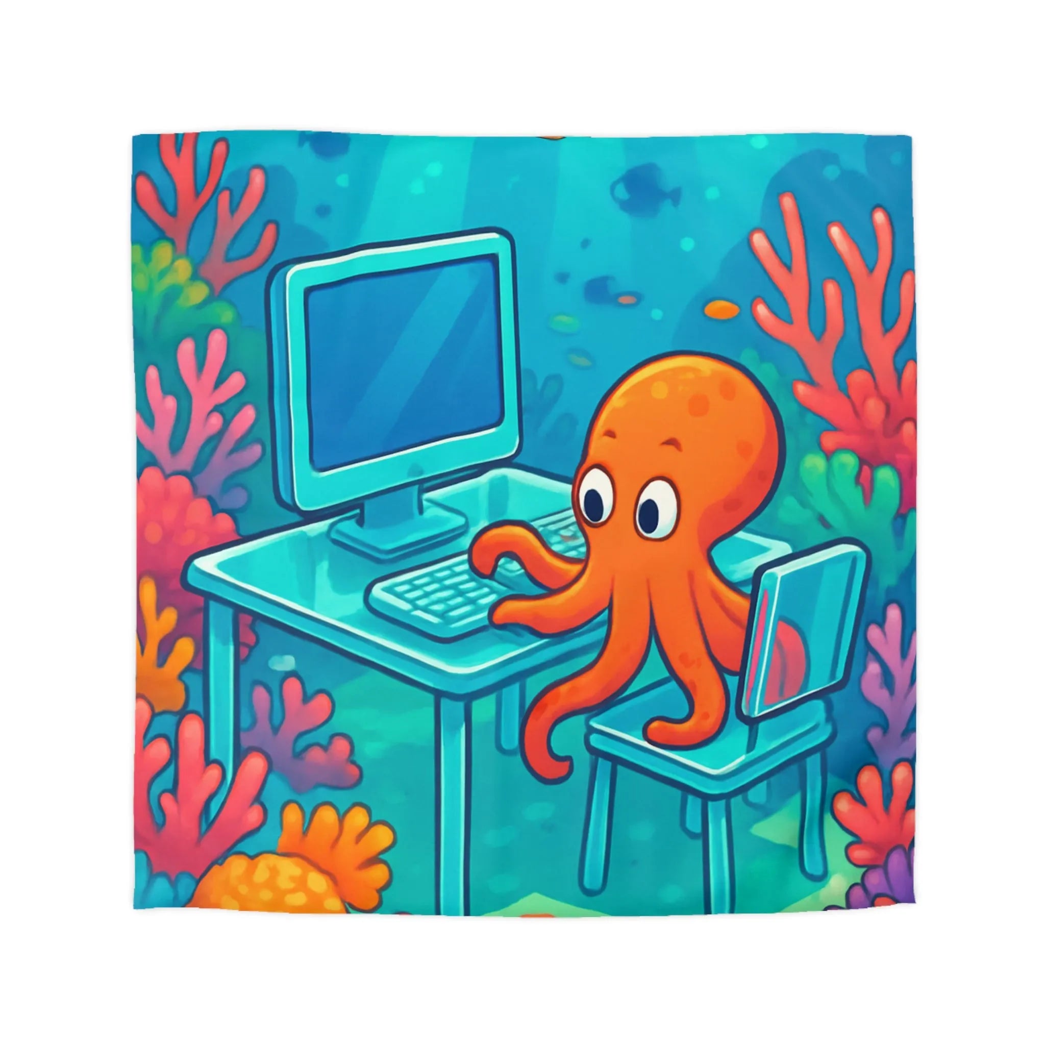 Housse de Couette Microfibre Art Graphique Contemporain Style Décoratif Chambre Tendance