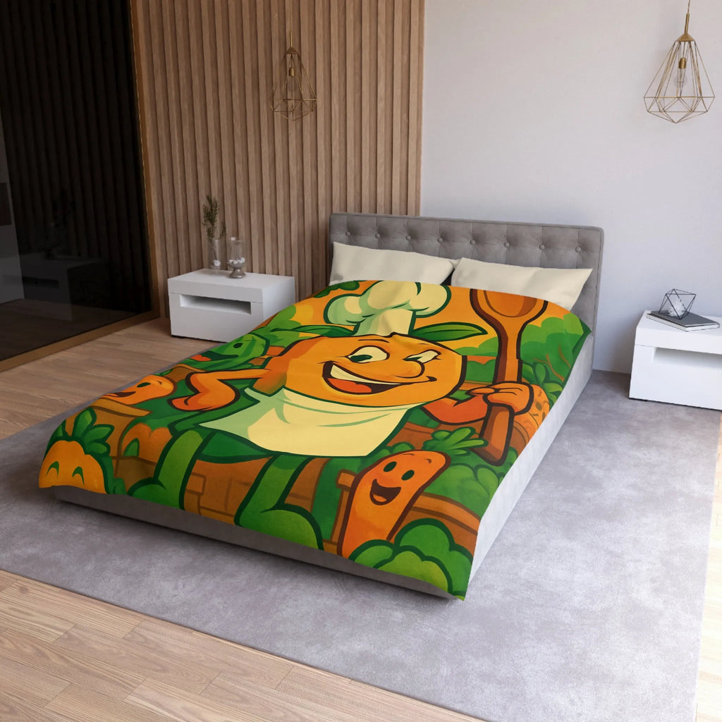 Housse de Couette Microfibre Art Graphique Contemporain Style Décoratif Chambre Tendance