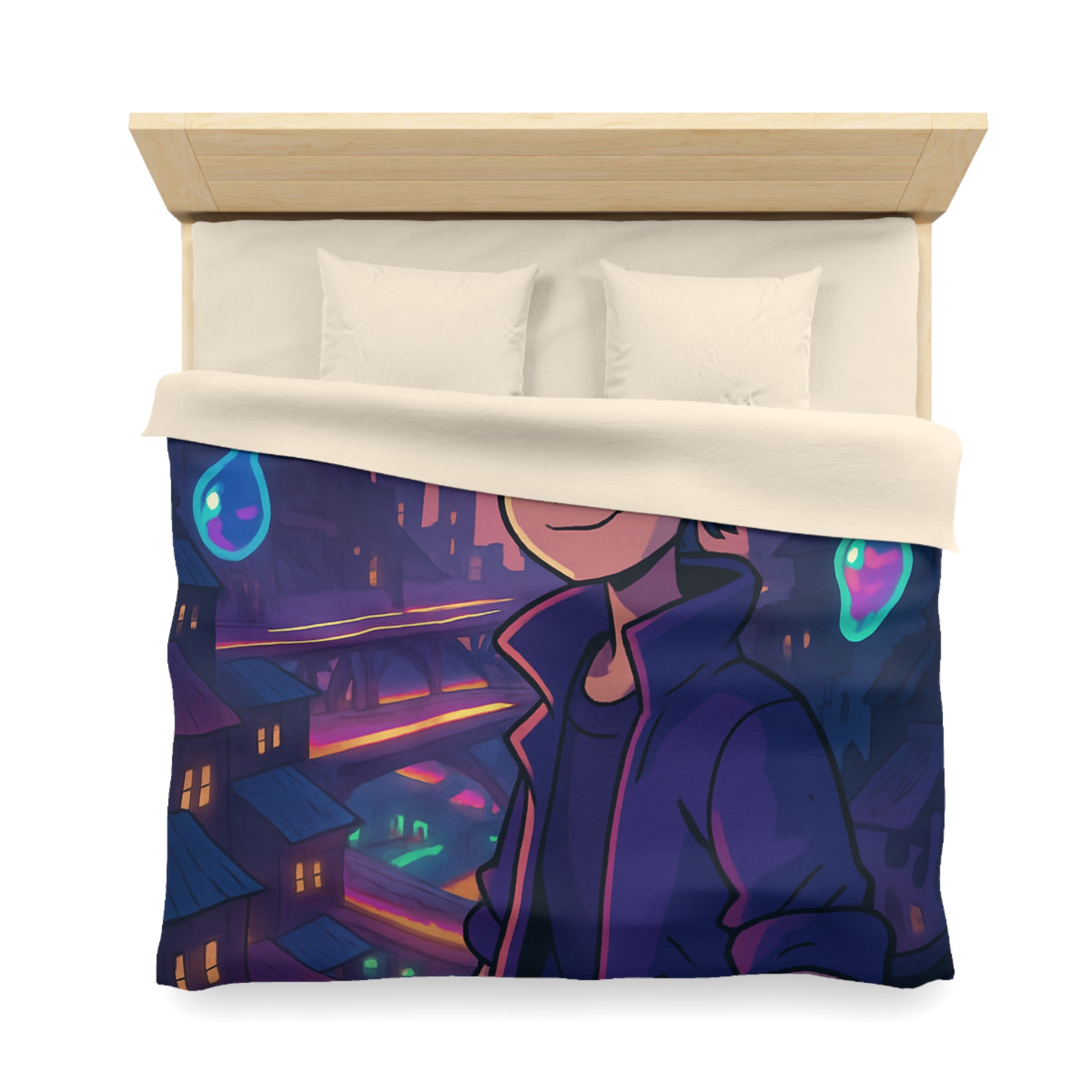 Housse de Couette Microfibre Création Artistique Moderne Design Exclusif Décoration Chambre