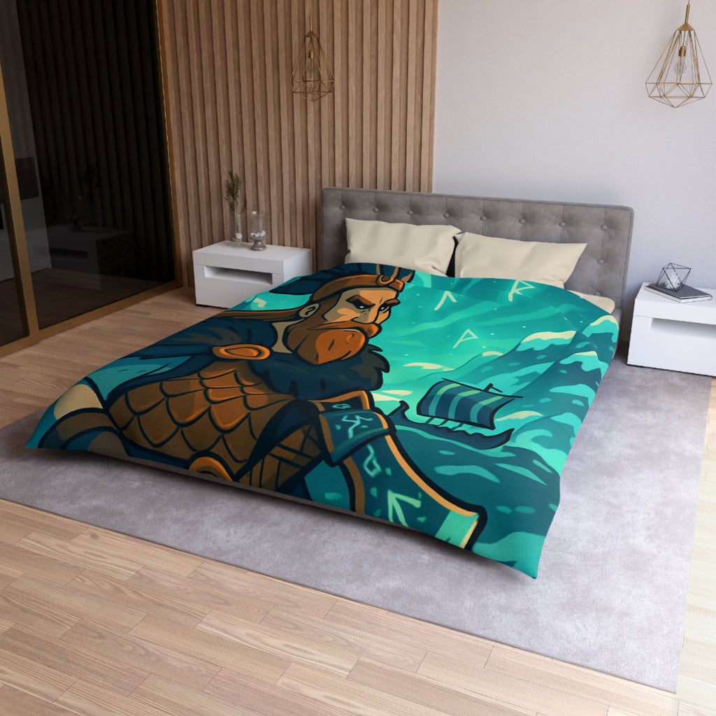 Housse de Couette Microfibre Illustration Unique Design Moderne Décoration Intérieure Raffinée