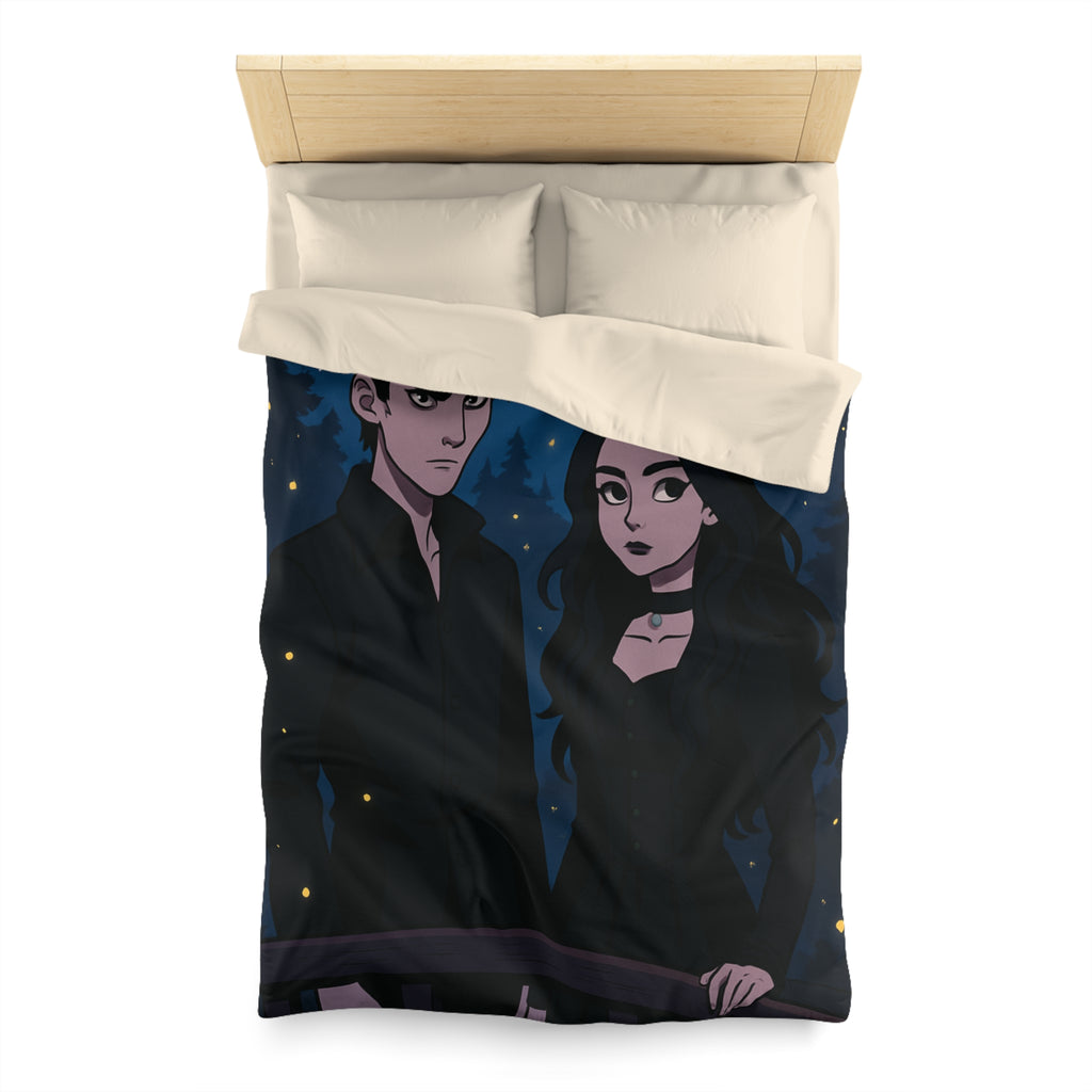 Housse de Couette Microfibre Design Artistique Moderne Décoration Chambre Confort Premium