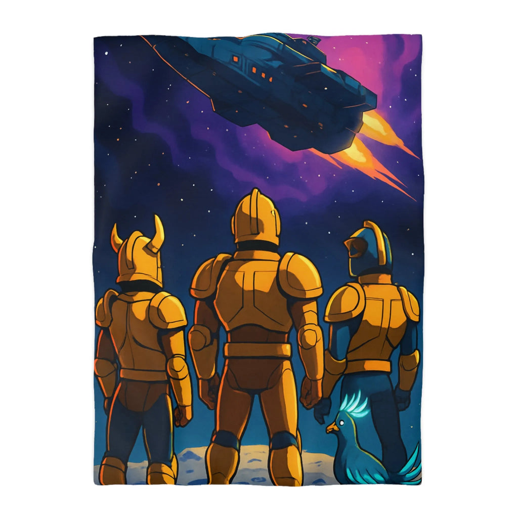 Explorez l'univers avec une housse de couette spatiale unique et captivante