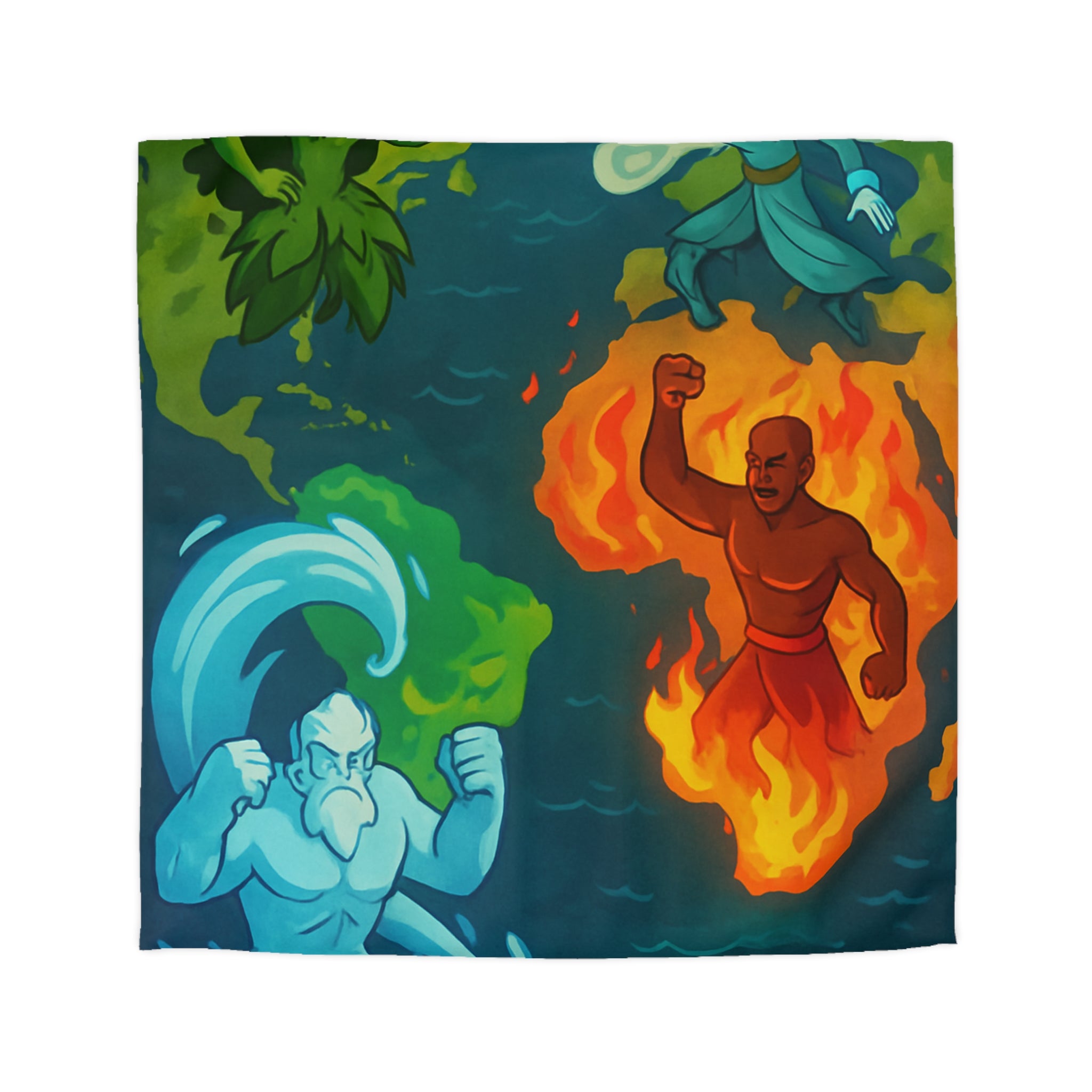 Housse de Couette Microfibre Création Artistique Moderne Design Exclusif Décoration Chambre