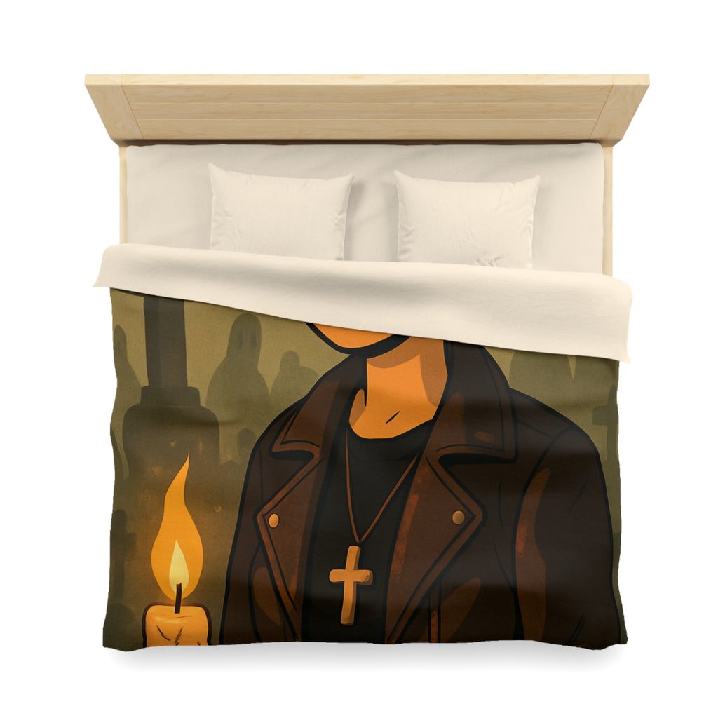 Housse de Couette Microfibre Design Artistique Moderne Décoration Chambre Confort Premium