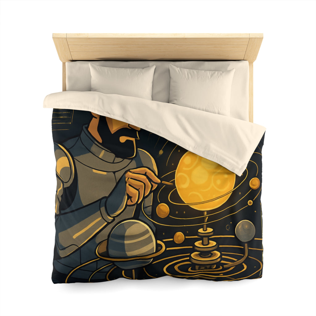 Housse de Couette Microfibre Illustration Unique Design Moderne Décoration Intérieure Raffinée