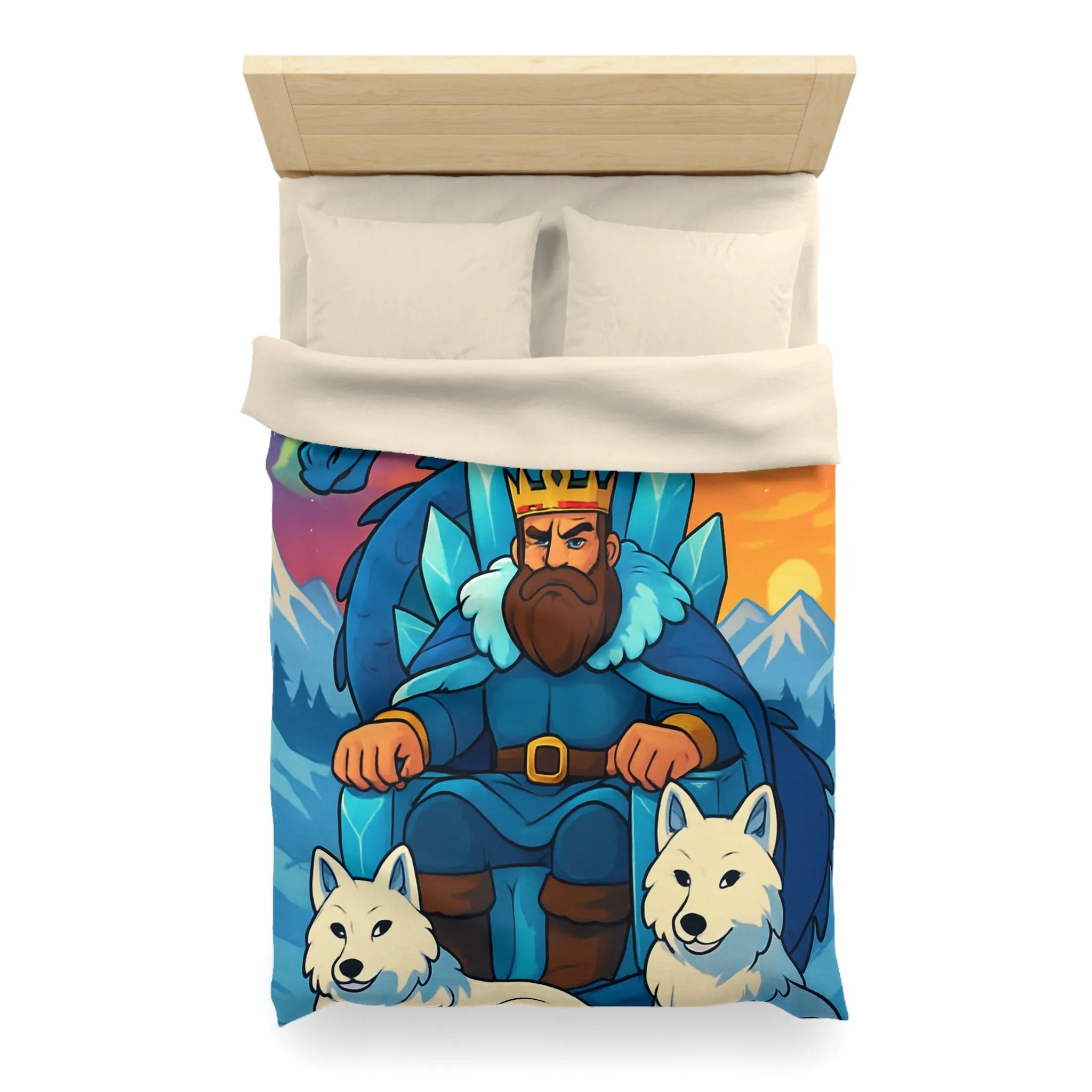 Housse de Couette Microfibre Art Graphique Contemporain Style Décoratif Chambre Tendance