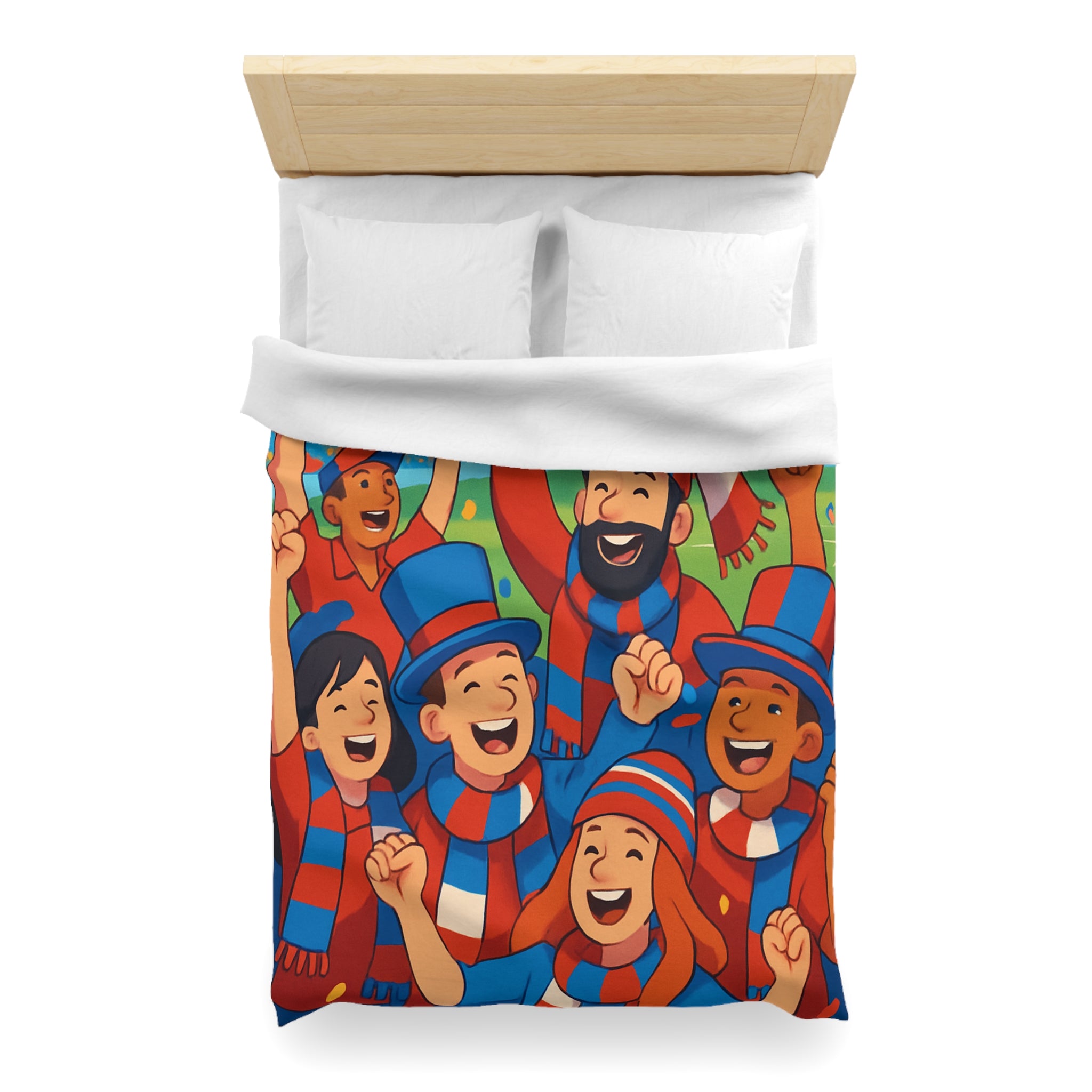 Housse de Couette Microfibre Illustration Unique Design Moderne Décoration Intérieure Raffinée