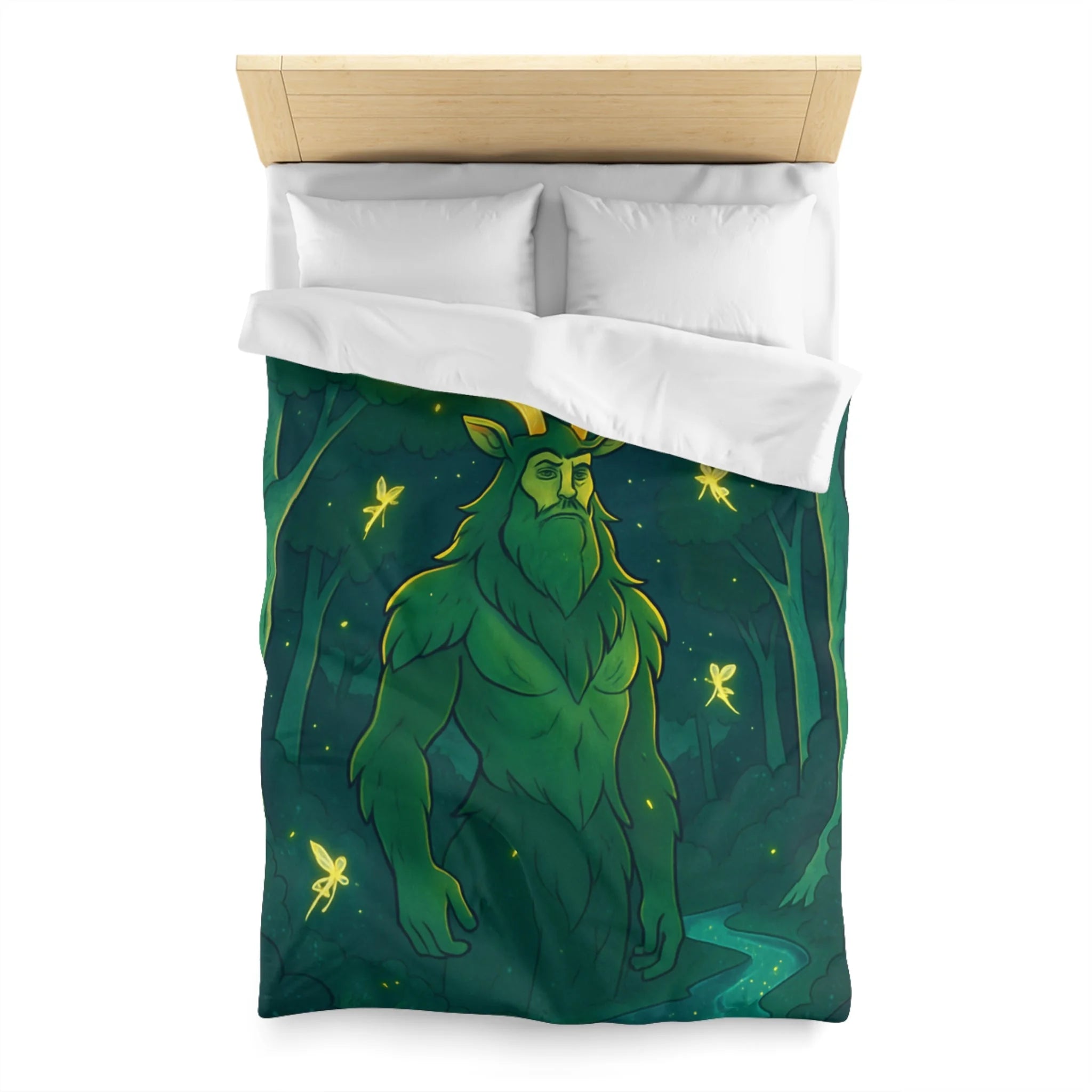 Housse de Couette Microfibre Illustration Unique Design Moderne Décoration Intérieure Raffinée
