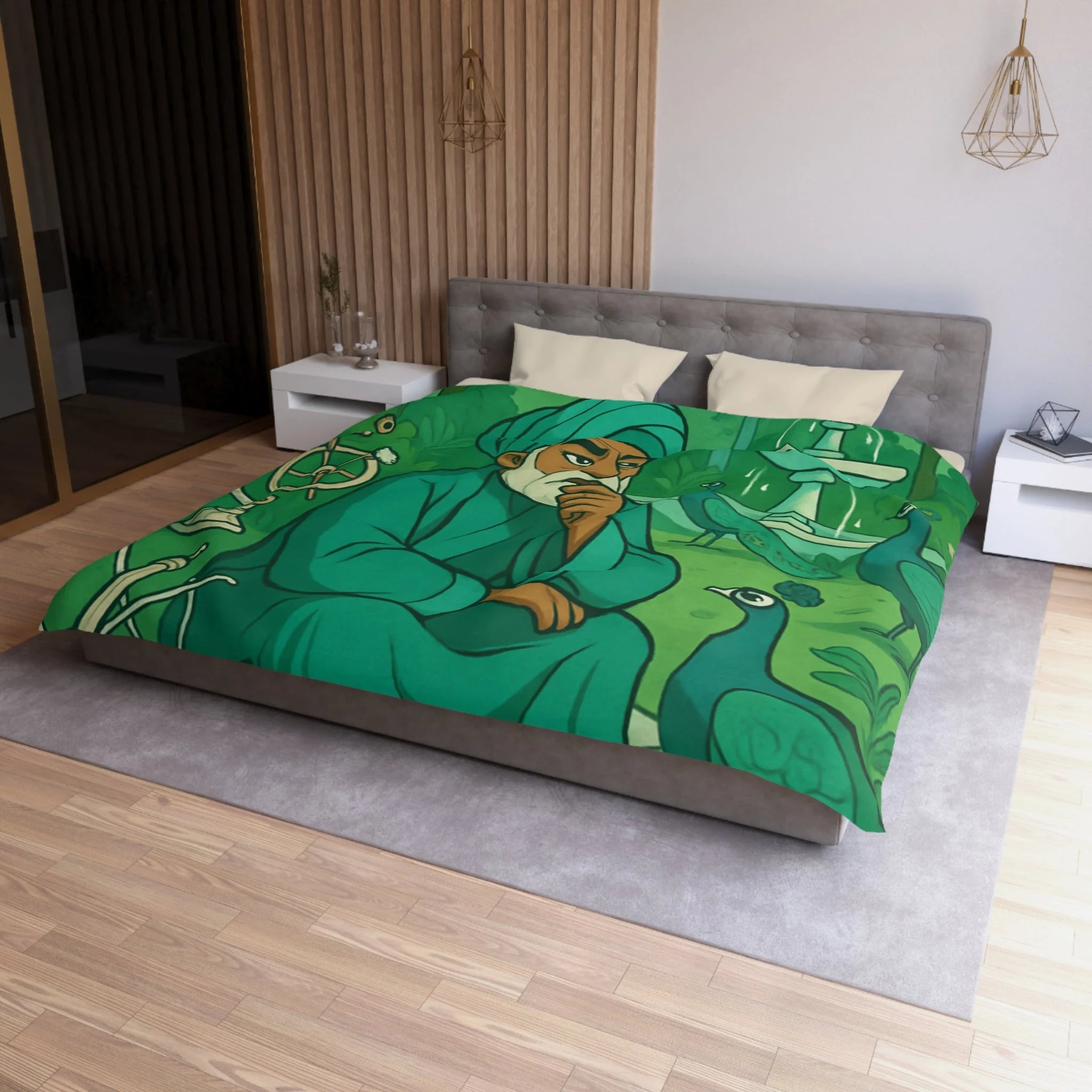 Housse de Couette Microfibre Création Artistique Moderne Design Exclusif Décoration Chambre