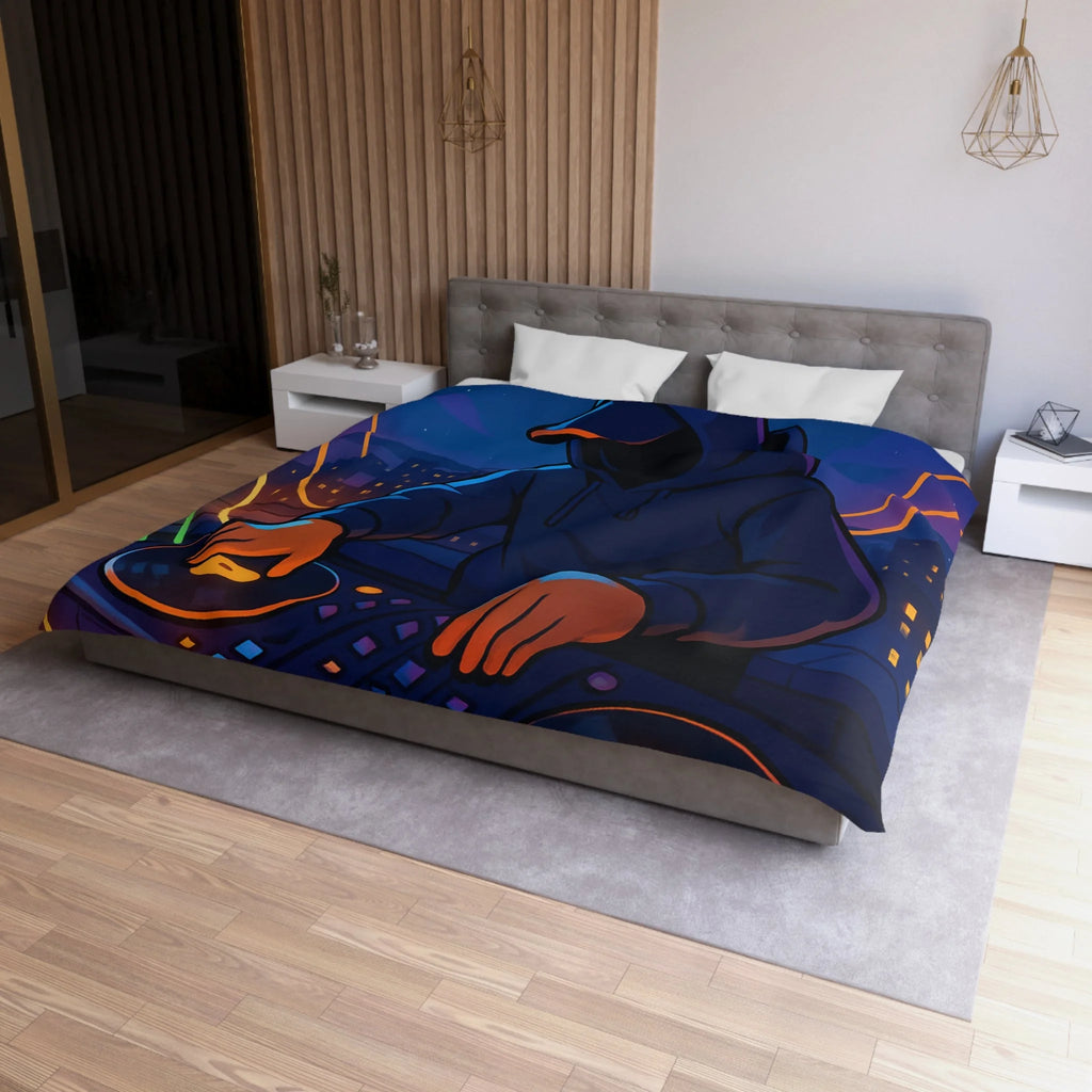Housse de Couette Microfibre Design Artistique Moderne Décoration Chambre Confort Premium