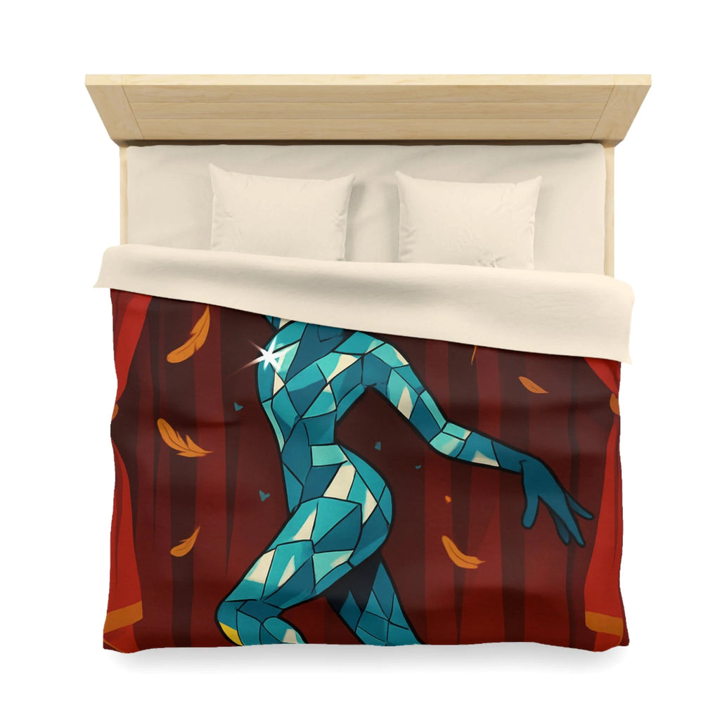 Housse de Couette Microfibre Motif Créatif Original Style Contemporain Chambre Élégante