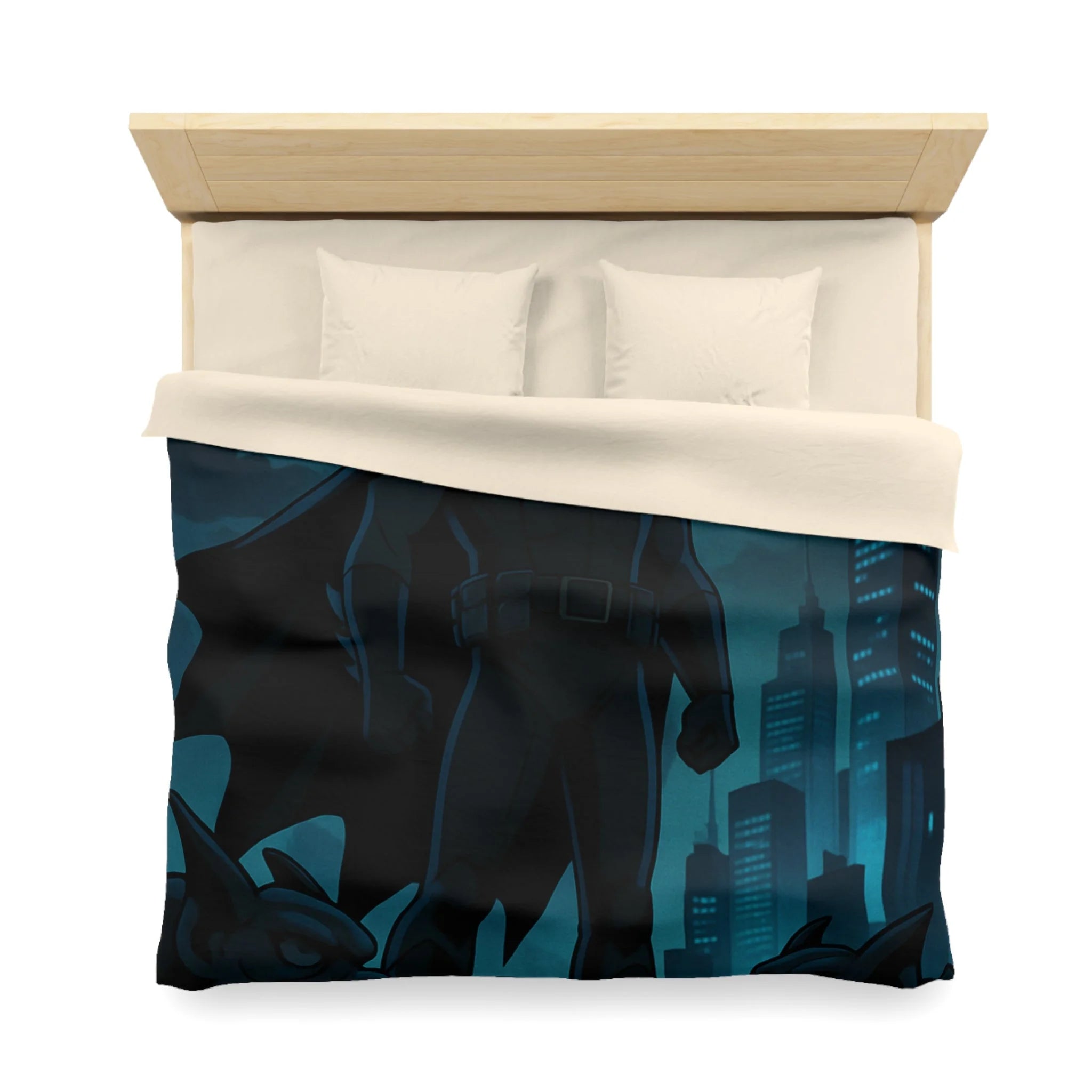 Housse de Couette Microfibre Illustration Unique Design Moderne Décoration Intérieure Raffinée