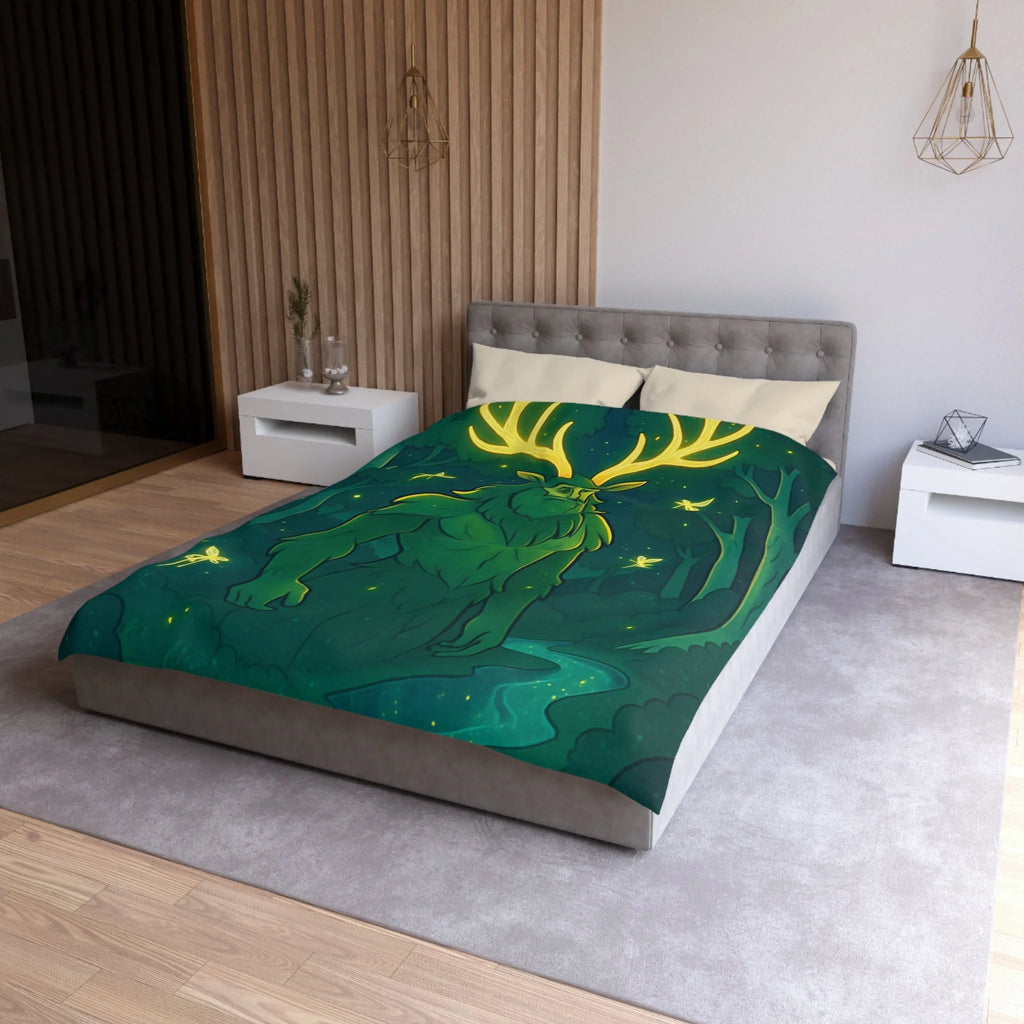 Housse de Couette Microfibre Illustration Unique Design Moderne Décoration Intérieure Raffinée