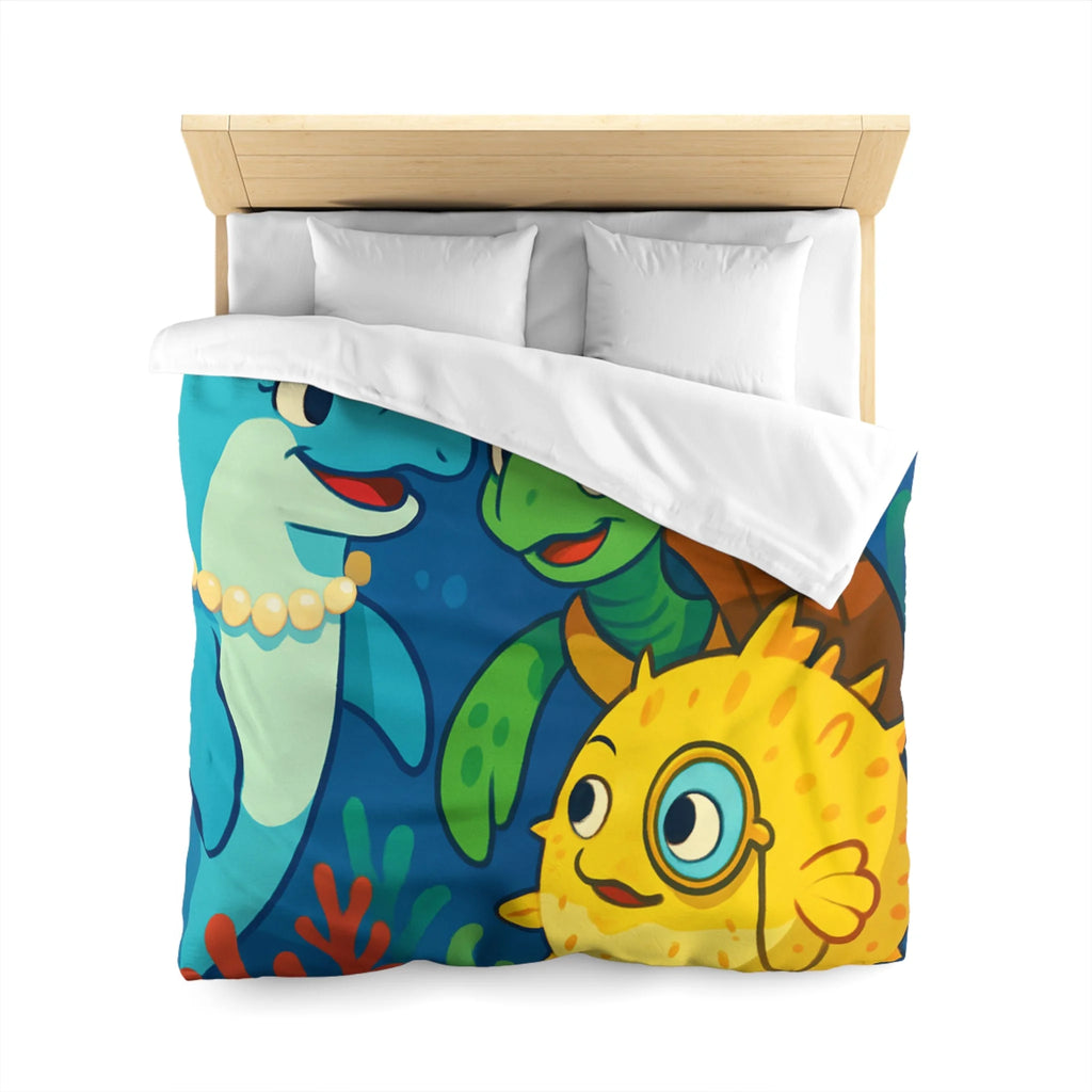 Housse de Couette Microfibre Design Artistique Moderne Décoration Chambre Confort Premium