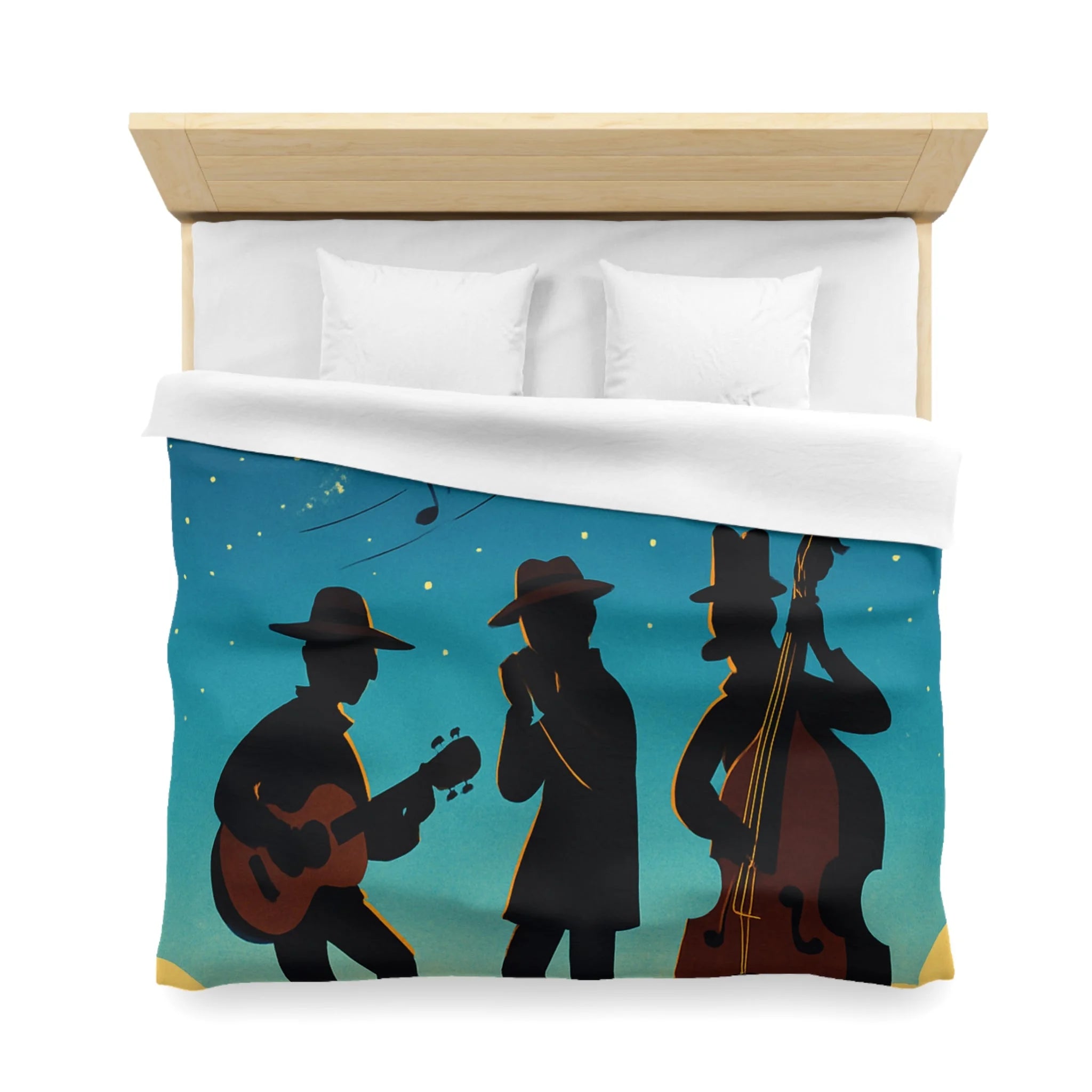 Housse de Couette Microfibre Design Artistique Moderne Décoration Chambre Confort Premium