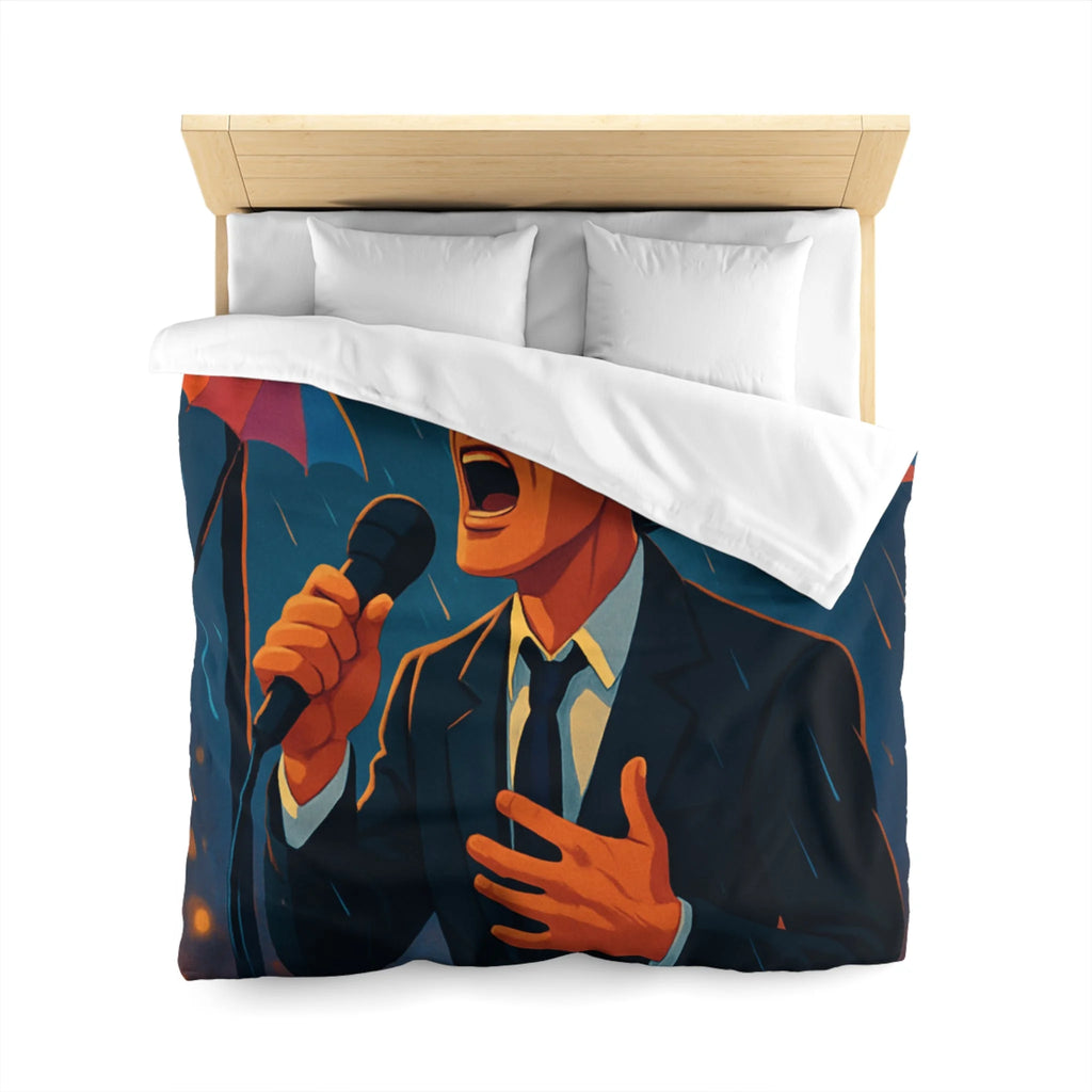 Housse de Couette Microfibre Illustration Unique Design Moderne Décoration Intérieure Raffinée