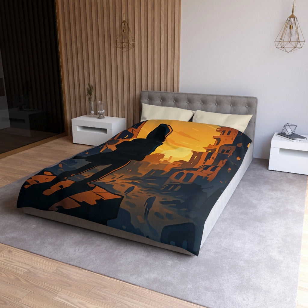 Housse de Couette Microfibre Création Artistique Moderne Design Exclusif Décoration Chambre