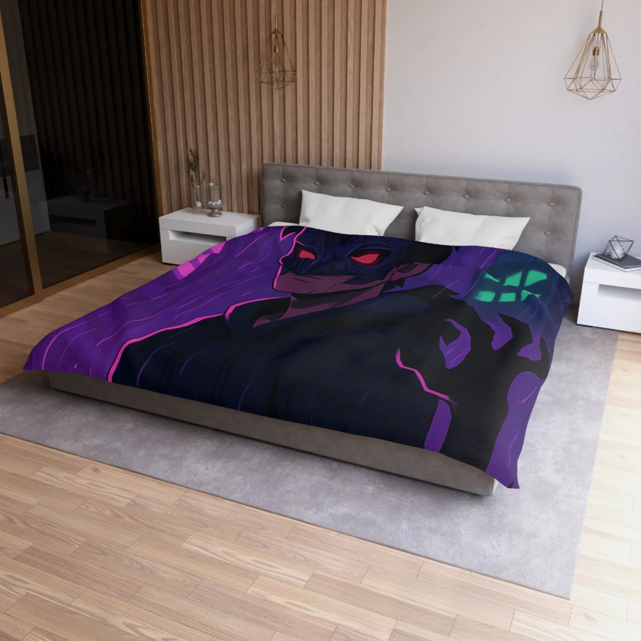 Housse de Couette Microfibre Design Artistique Moderne Décoration Chambre Confort Premium