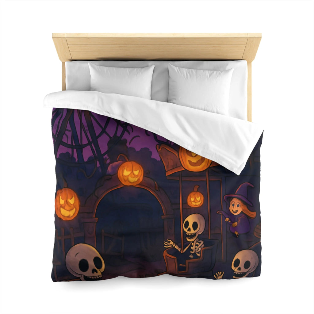 Housse de Couette Microfibre Motif Créatif Original Style Contemporain Chambre Élégante
