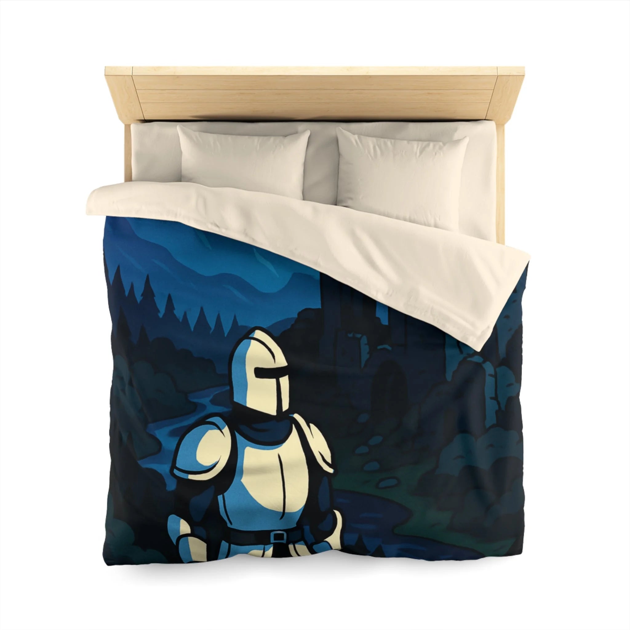Housse de Couette Microfibre Illustration Unique Design Moderne Décoration Intérieure Raffinée