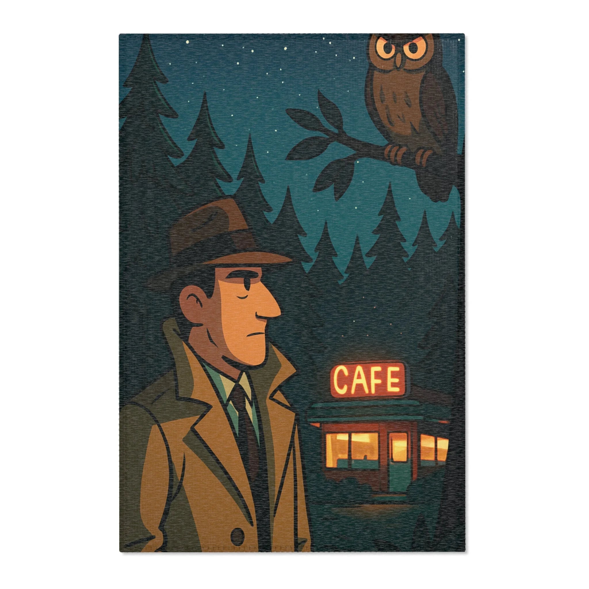 Tapis de Nature Mystérieuse pour Ambiances Nocturnes Inspirantes et Élégantes de Maison