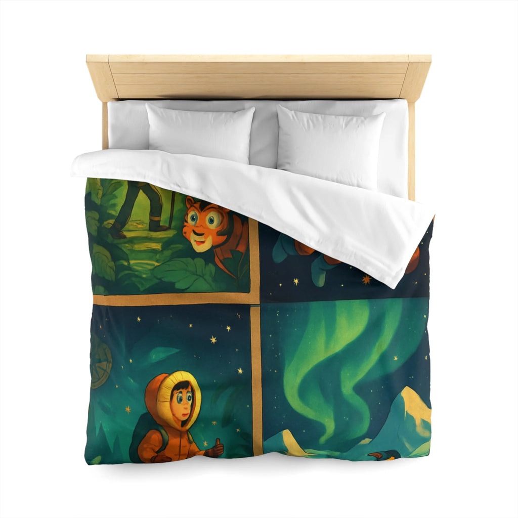 Housse de Couette Microfibre Création Artistique Moderne Design Exclusif Décoration Chambre