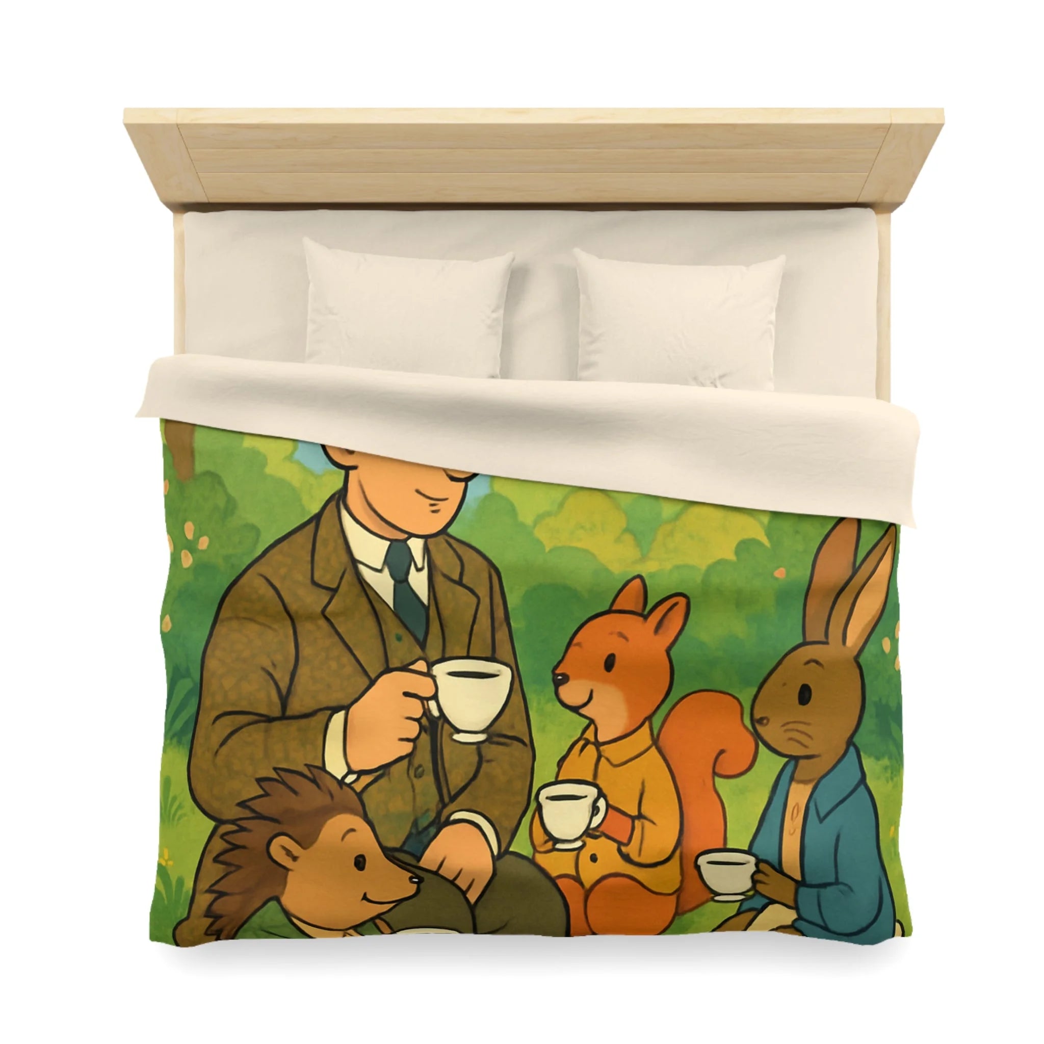 Housse de Couette Microfibre Design Artistique Moderne Décoration Chambre Confort Premium