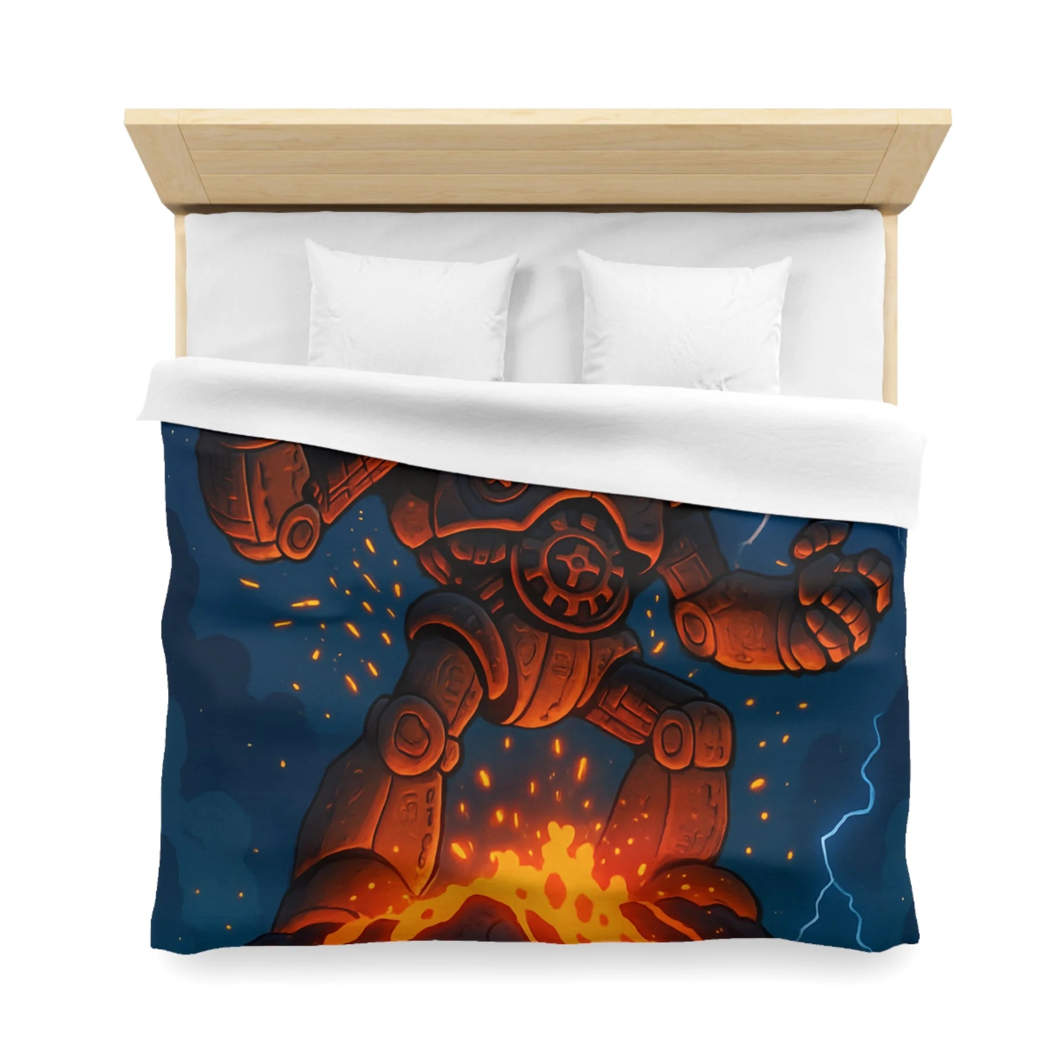 Housse de Couette Microfibre Design Artistique Moderne Décoration Chambre Confort Premium
