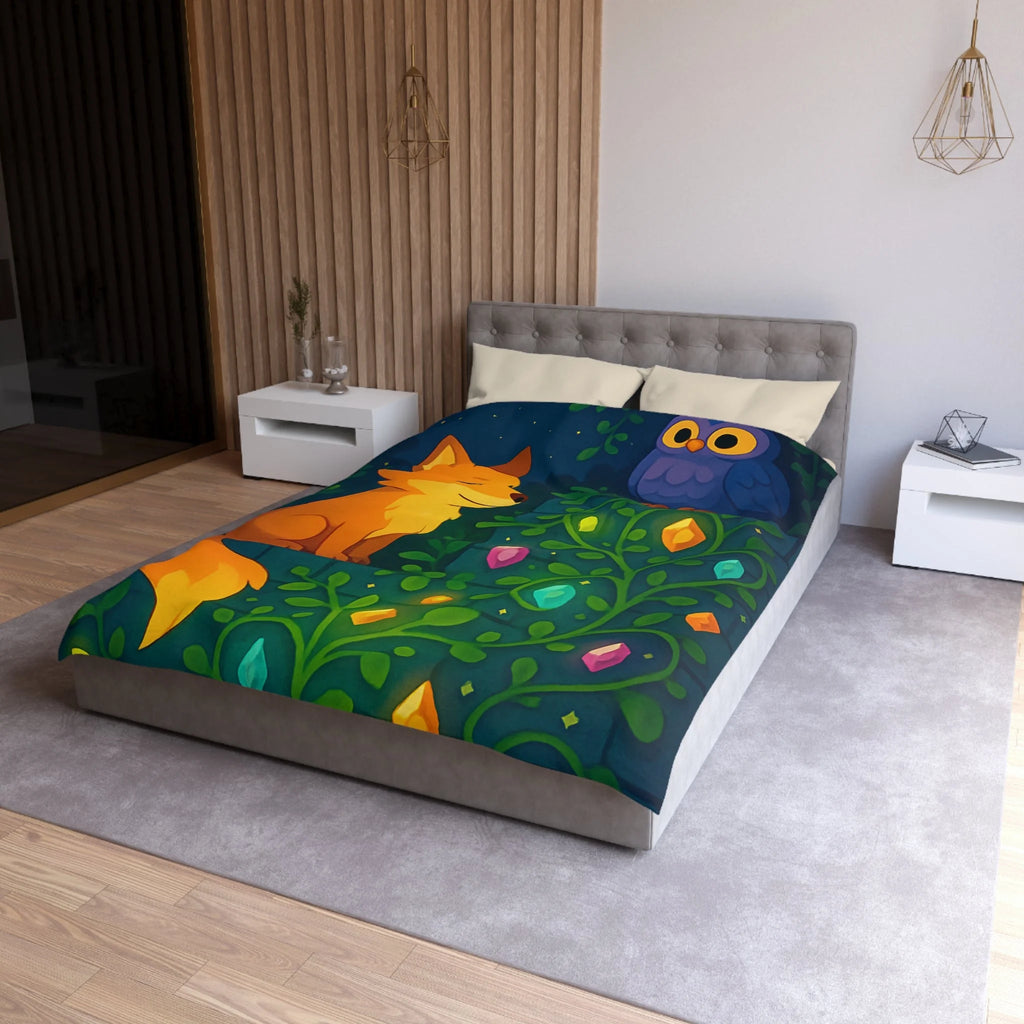Housse de Couette Microfibre Motif Créatif Original Style Contemporain Chambre Élégante