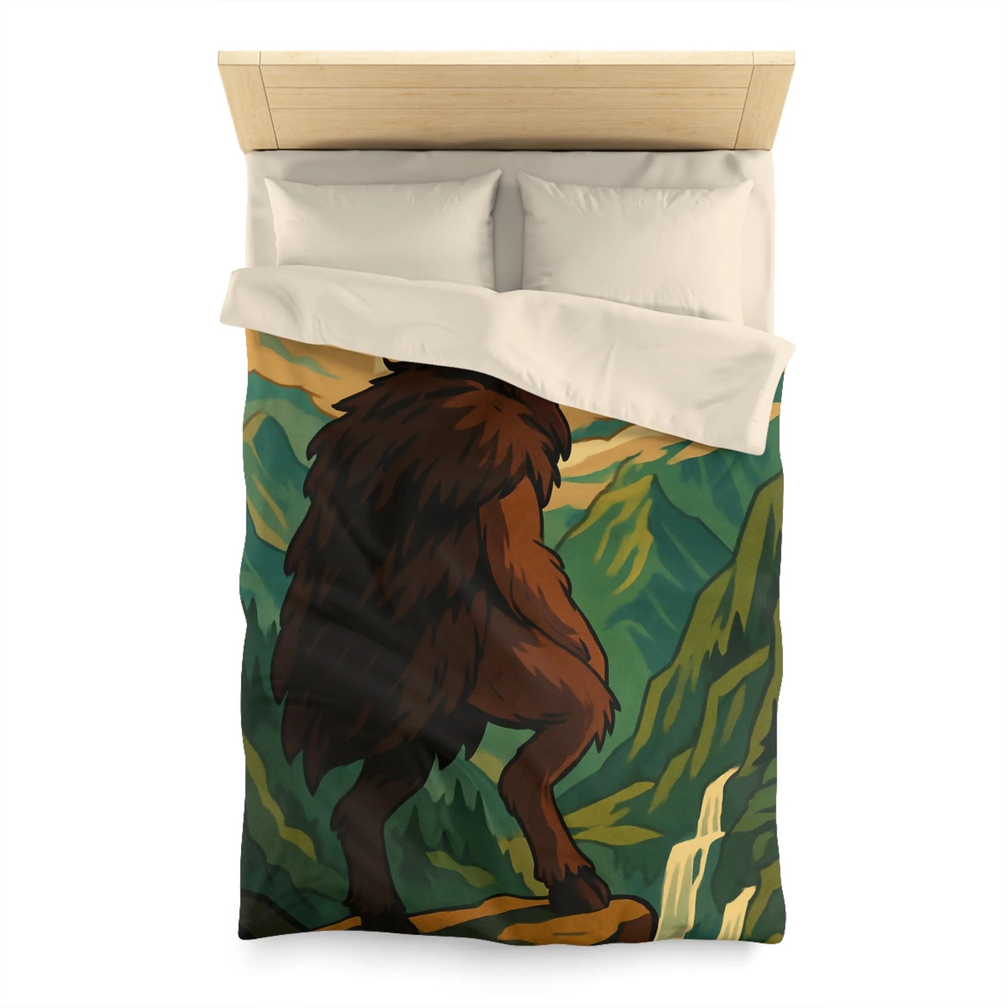 Housse de Couette Microfibre Design Artistique Moderne Décoration Chambre Confort Premium