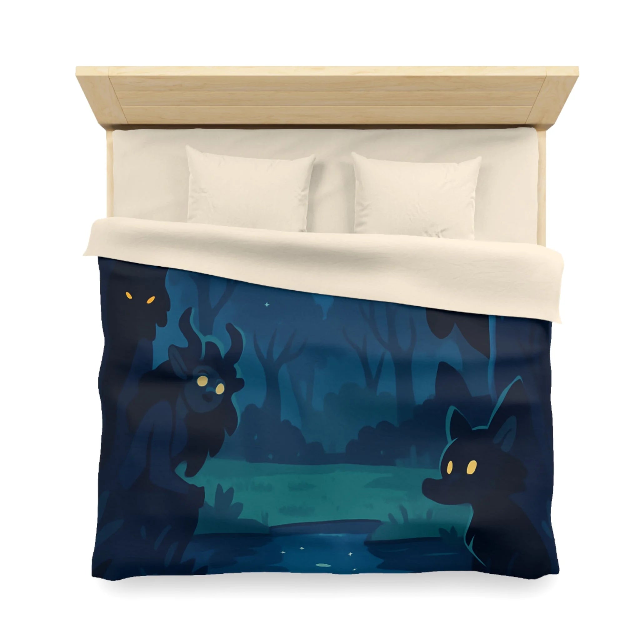 Housse de Couette Microfibre Illustration Unique Design Moderne Décoration Intérieure Raffinée