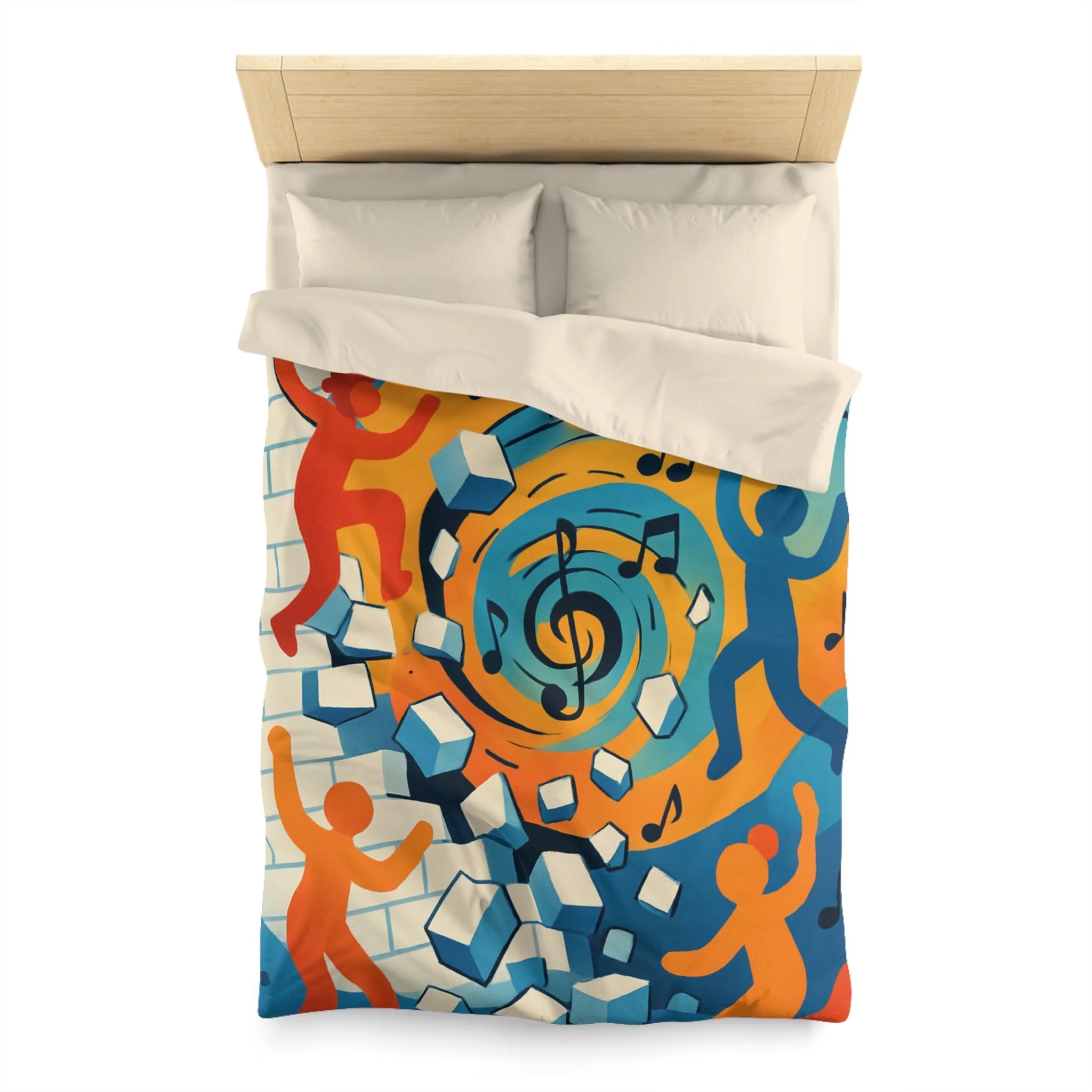 Housse de Couette Microfibre Création Artistique Moderne Design Exclusif Décoration Chambre
