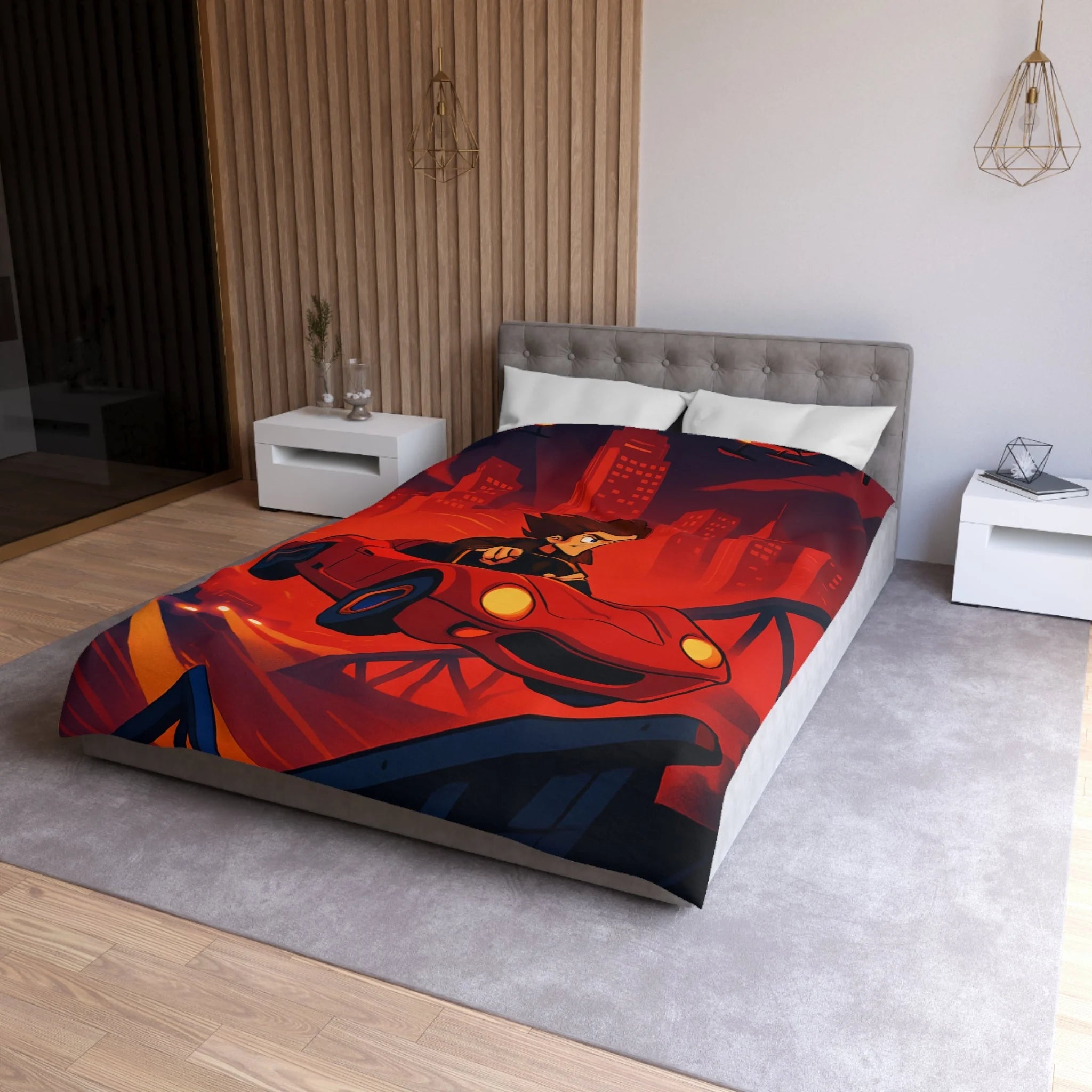 Housse de Couette Microfibre Création Artistique Moderne Design Exclusif Décoration Chambre