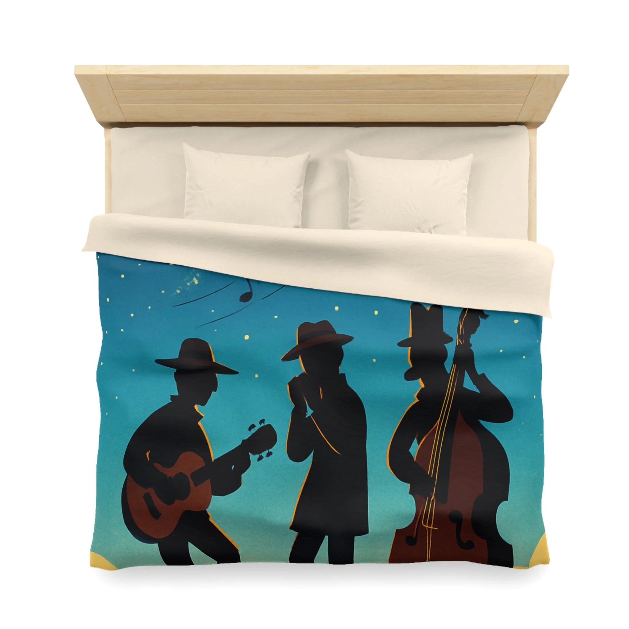 Housse de Couette Microfibre Design Artistique Moderne Décoration Chambre Confort Premium