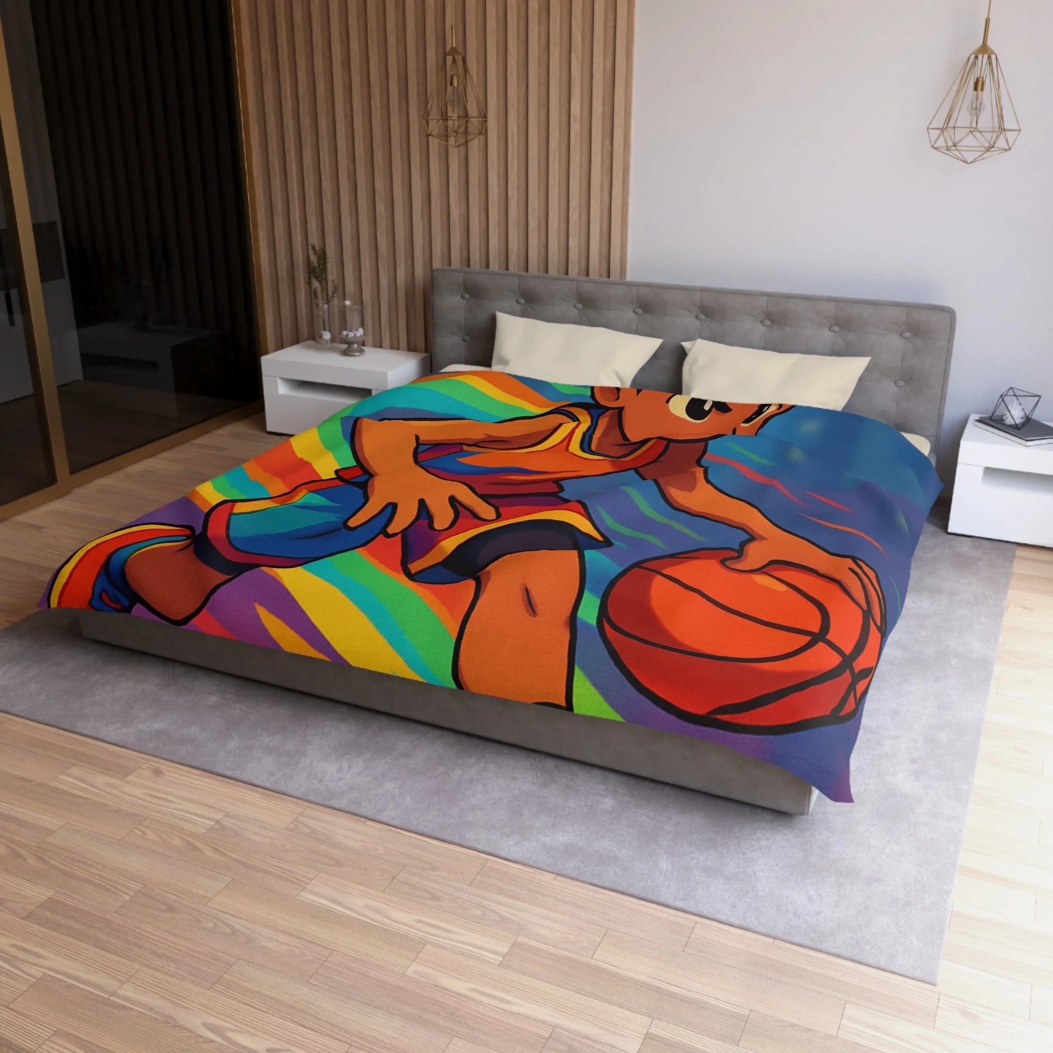 Housse de Couette Microfibre Création Artistique Moderne Design Exclusif Décoration Chambre