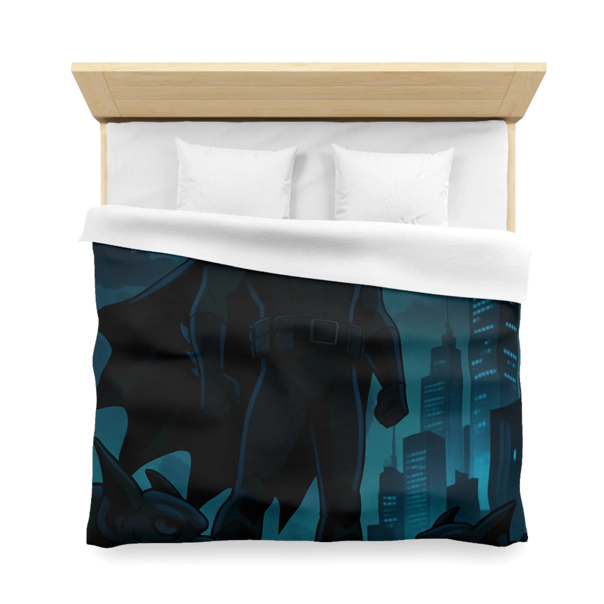Housse de Couette Microfibre Illustration Unique Design Moderne Décoration Intérieure Raffinée