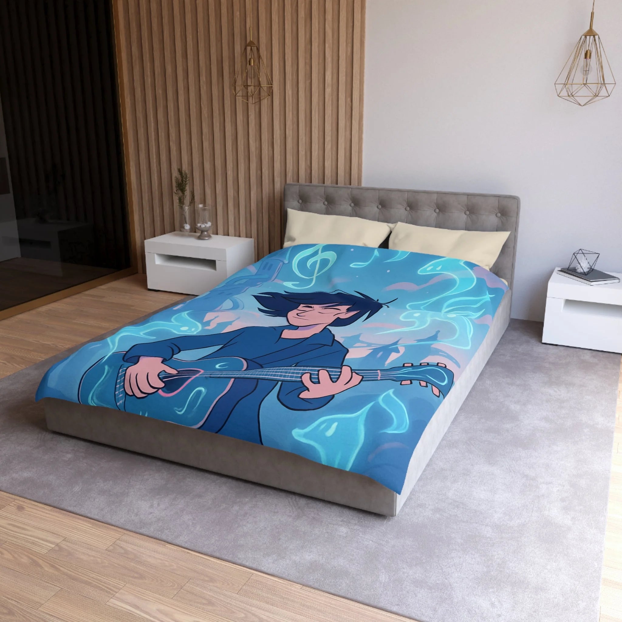 Housse de Couette Microfibre Création Artistique Moderne Design Exclusif Décoration Chambre
