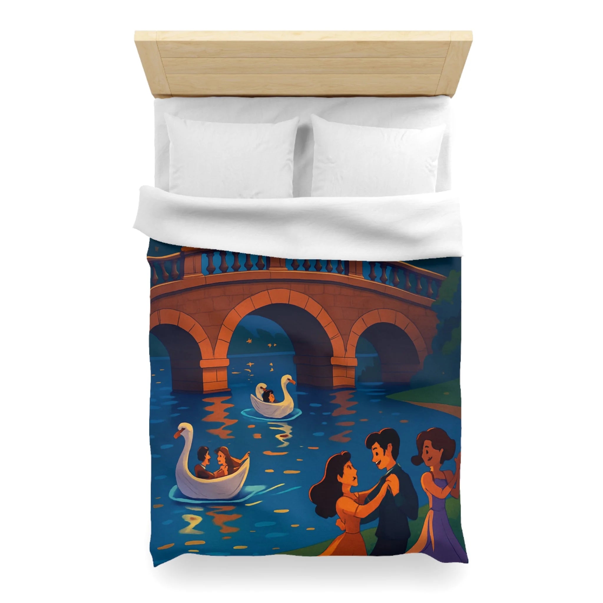 Housse de Couette Microfibre Illustration Unique Design Moderne Décoration Intérieure Raffinée