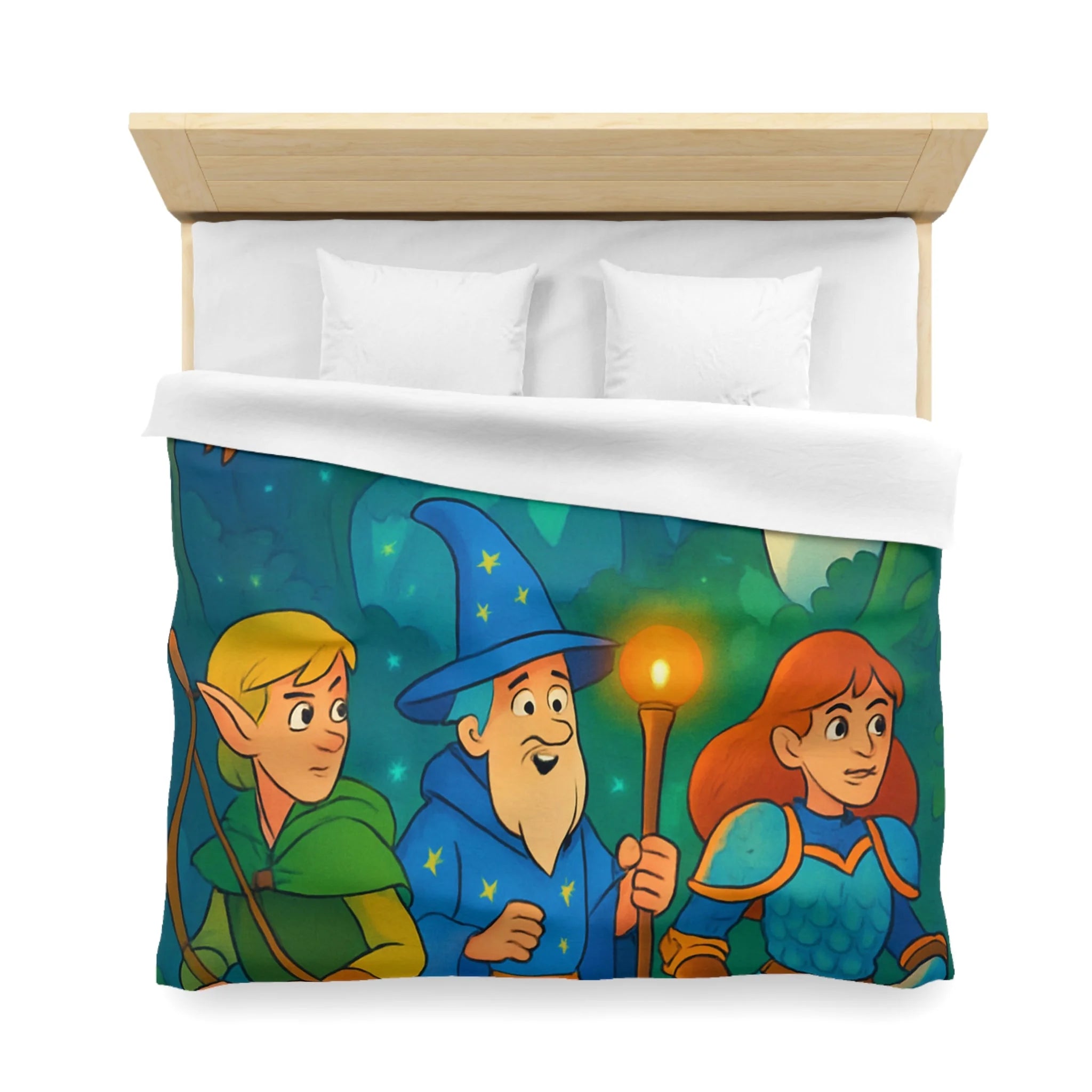 Housse de Couette Microfibre Motif Créatif Original Style Contemporain Chambre Élégante