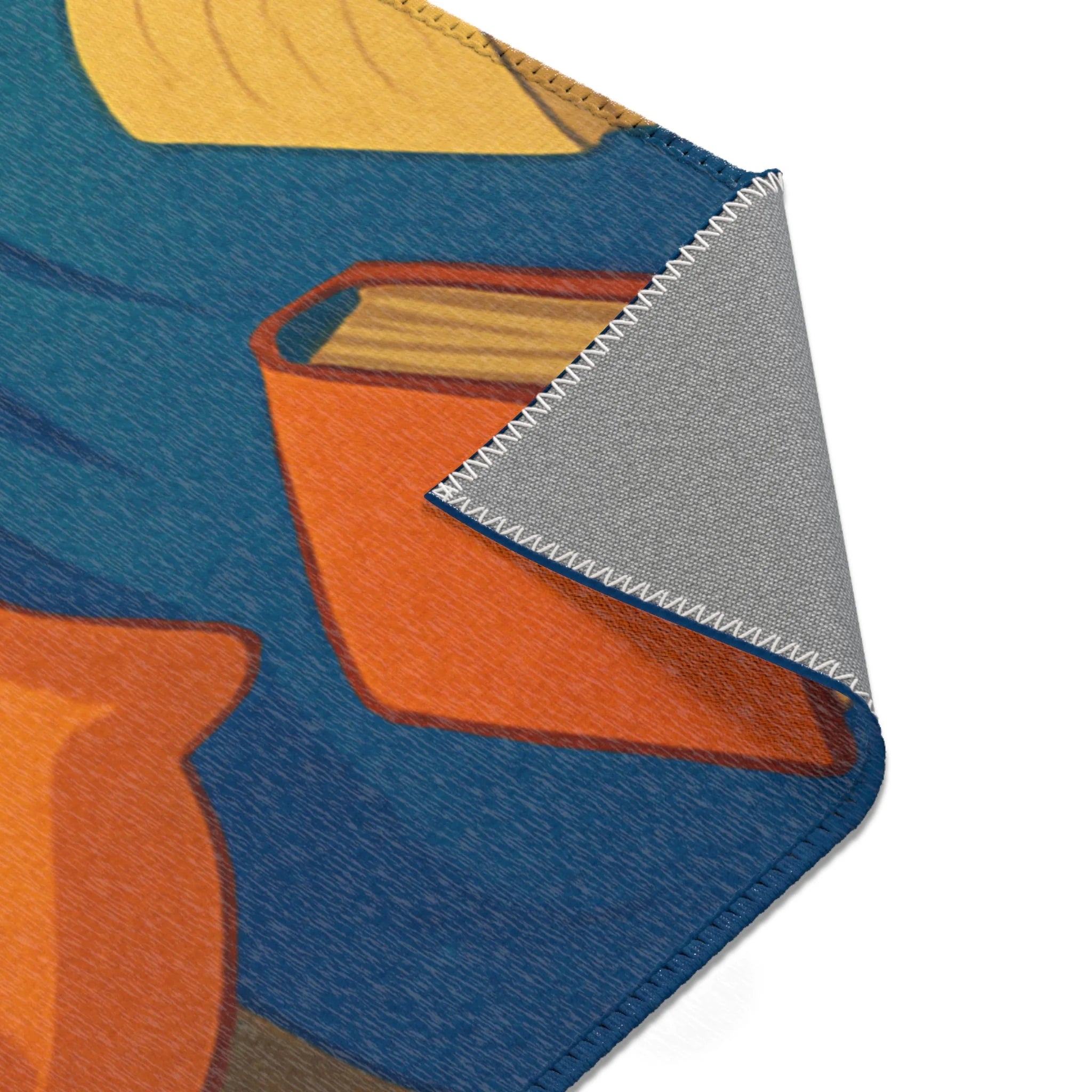 Tapis Area Rug Illustration Unique Design Contemporain Décoration Intérieure Sol Raffinée