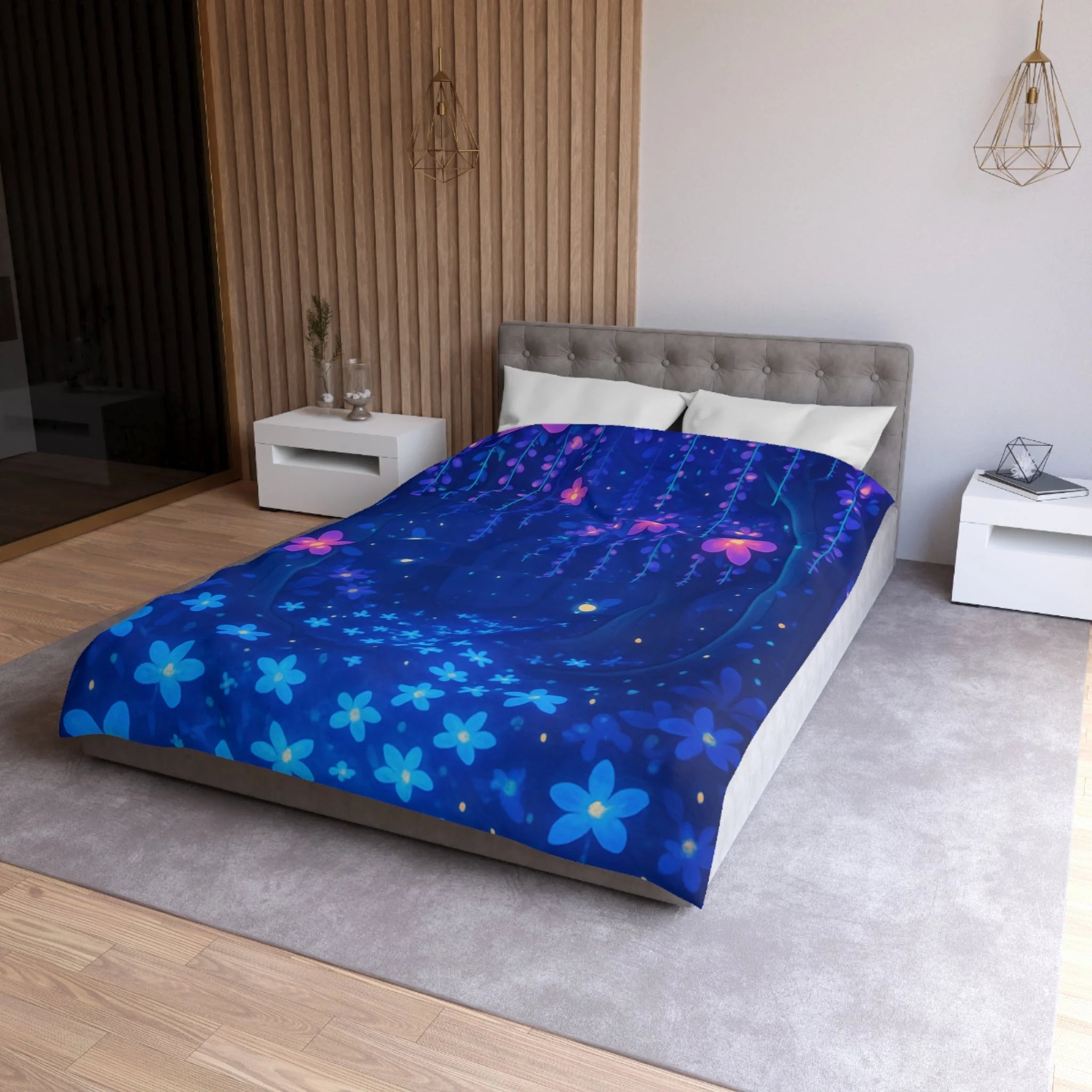 Housse de Couette Microfibre Design Artistique Moderne Décoration Chambre Confort Premium