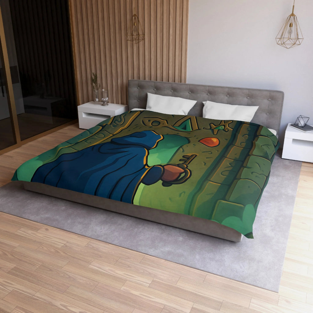 Housse de Couette Microfibre Design Artistique Moderne Décoration Chambre Confort Premium