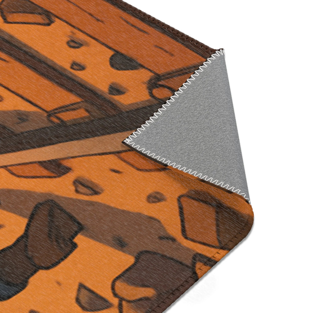 Tapis Area Rug Illustration Unique Design Contemporain Décoration Intérieure Sol Raffinée