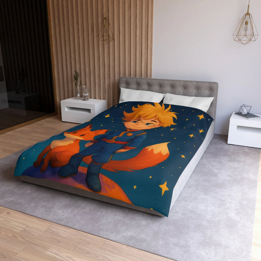 Housse de Couette Microfibre Design Artistique Moderne Décoration Chambre Confort Premium